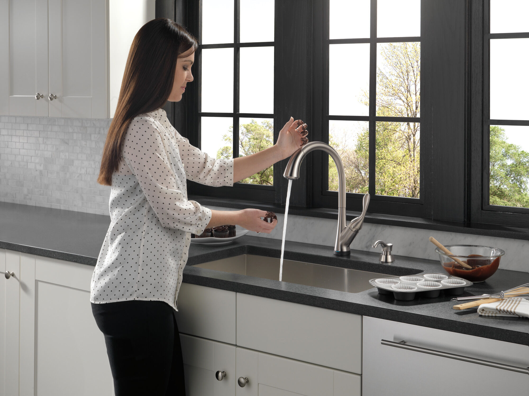 ウィンドグレイス卿　SLD版 Single Handle Pull-Down Kitchen Faucet with Touch2O® Technology