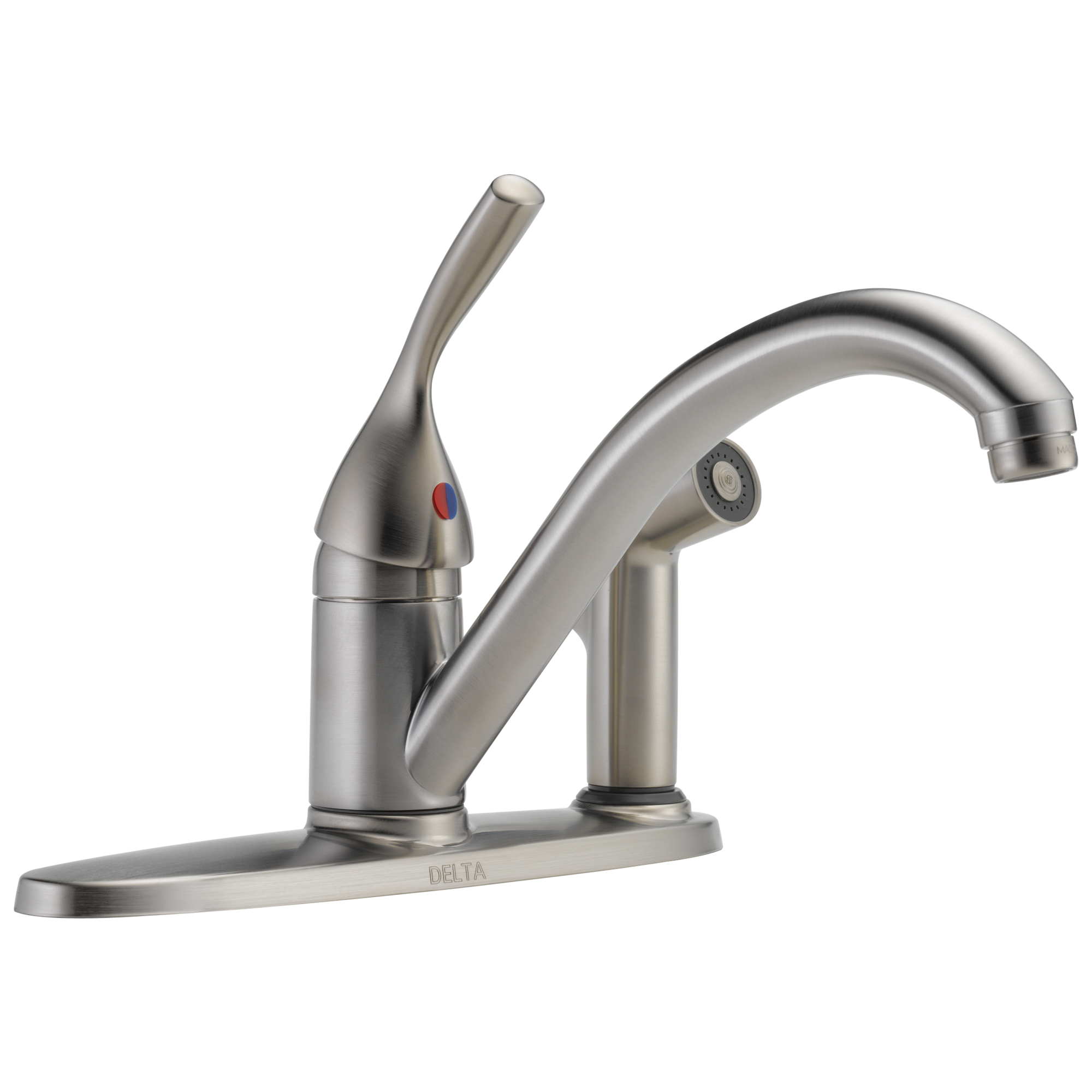 Delta Classic Zweigriff Waschtischarmatur, Chrom - 360° Schwenkbarer Auslauf, Einfache Montage