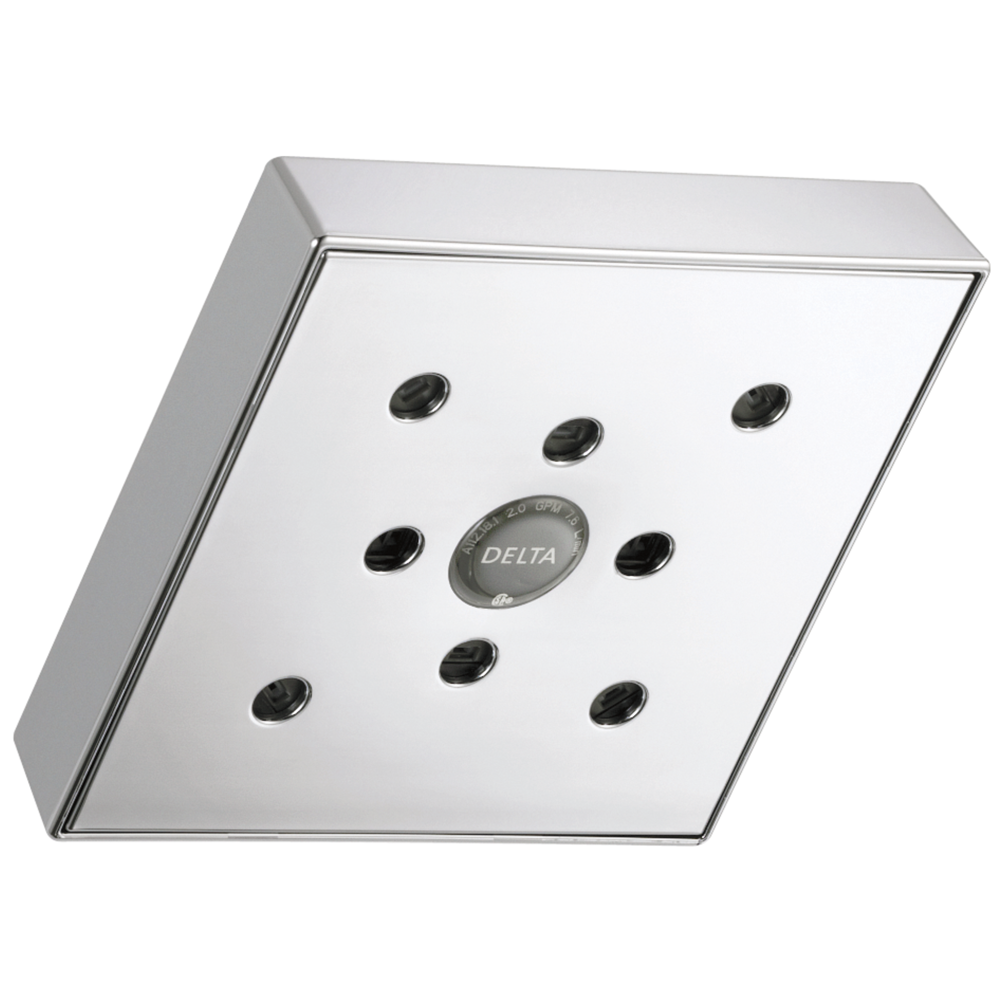 Delta Faucet Universal Showering Components H2OKineticSingle-Setting Raincan Shower Head - Chrome