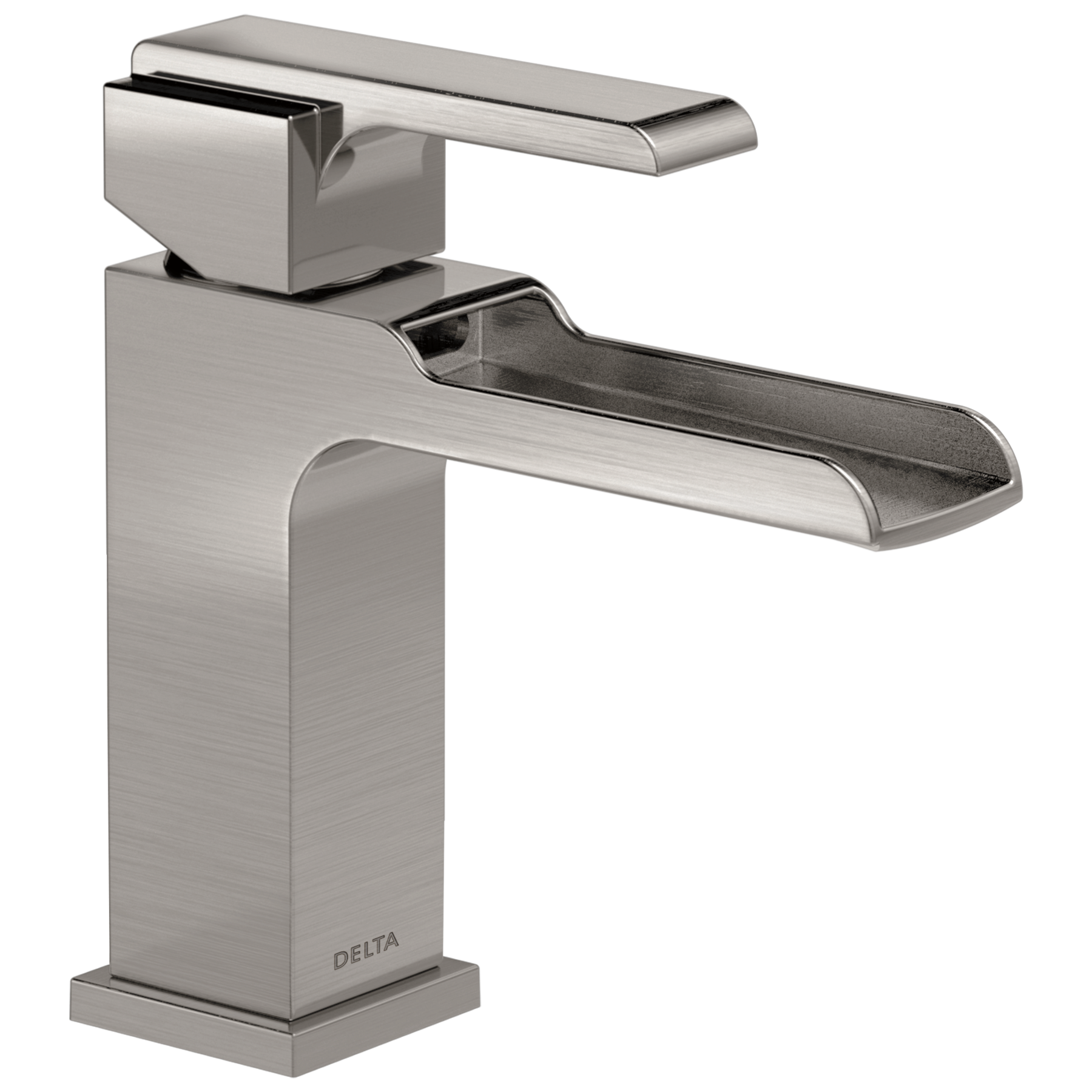 Single Handle Channel Bathroom Faucet in Stainless 568LF-SSLPU