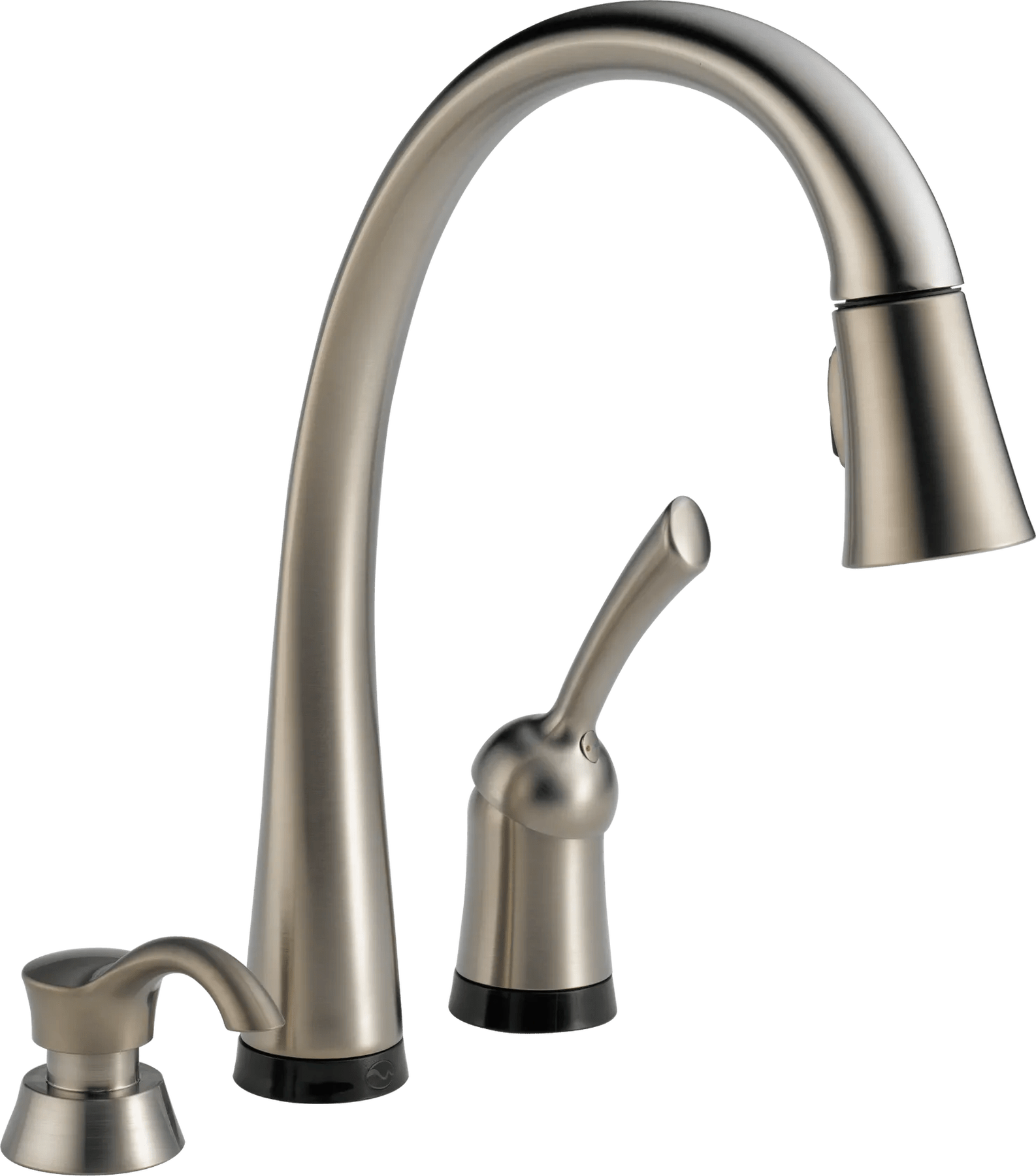 Single Handle Pull-Down Kitchen Faucet with Touch2O&reg; Technology and Soap Dispenser