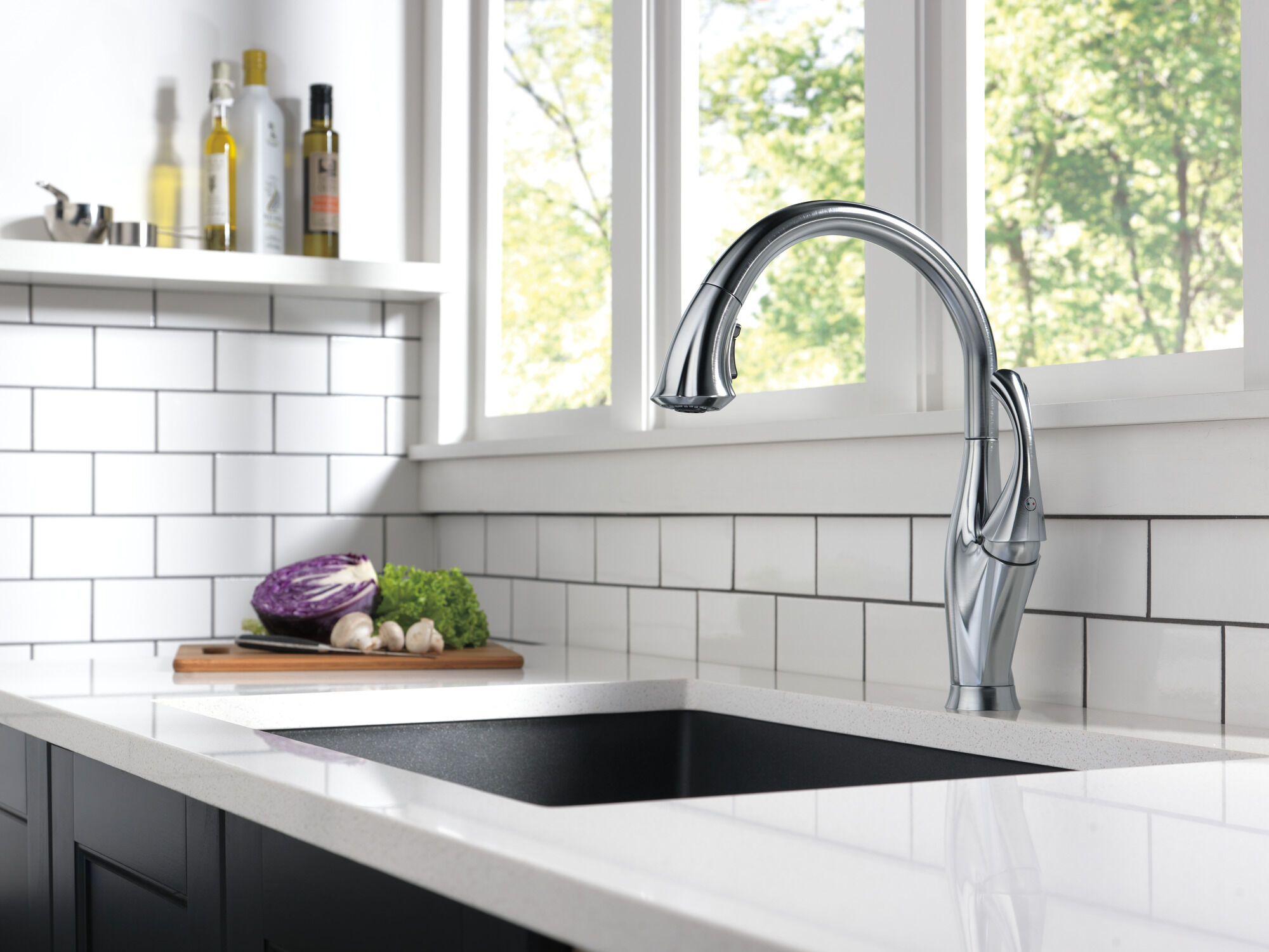 Single Handle Pull-Down Kitchen Faucet with ShieldSpray