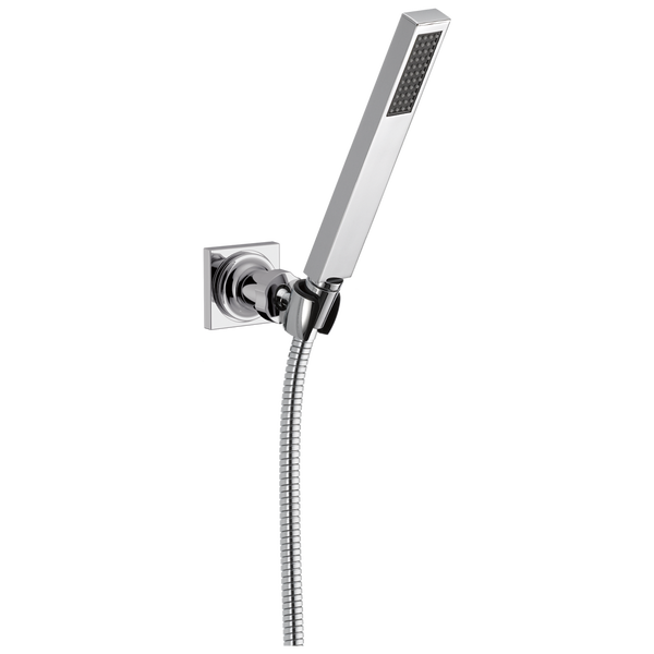 Premium SingleSetting Adjustable Wall Mount Hand Shower in Chrome