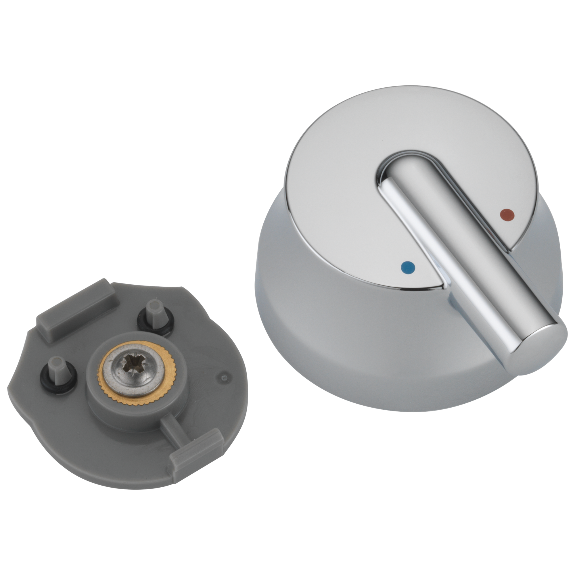 Delta Faucet Trinsic Temperature Knob & Cover - 17T Series - Chrome