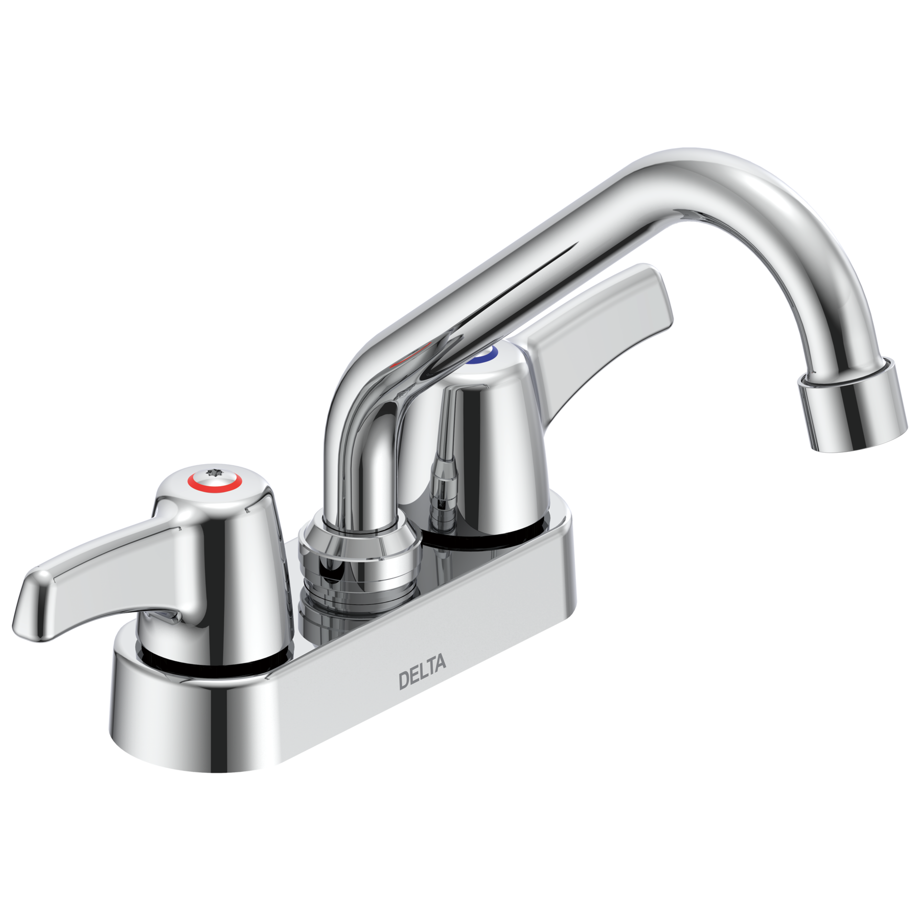 Two Handle 4 In Deck-Mount Faucet in Chrome 27C4343 | Delta Faucet