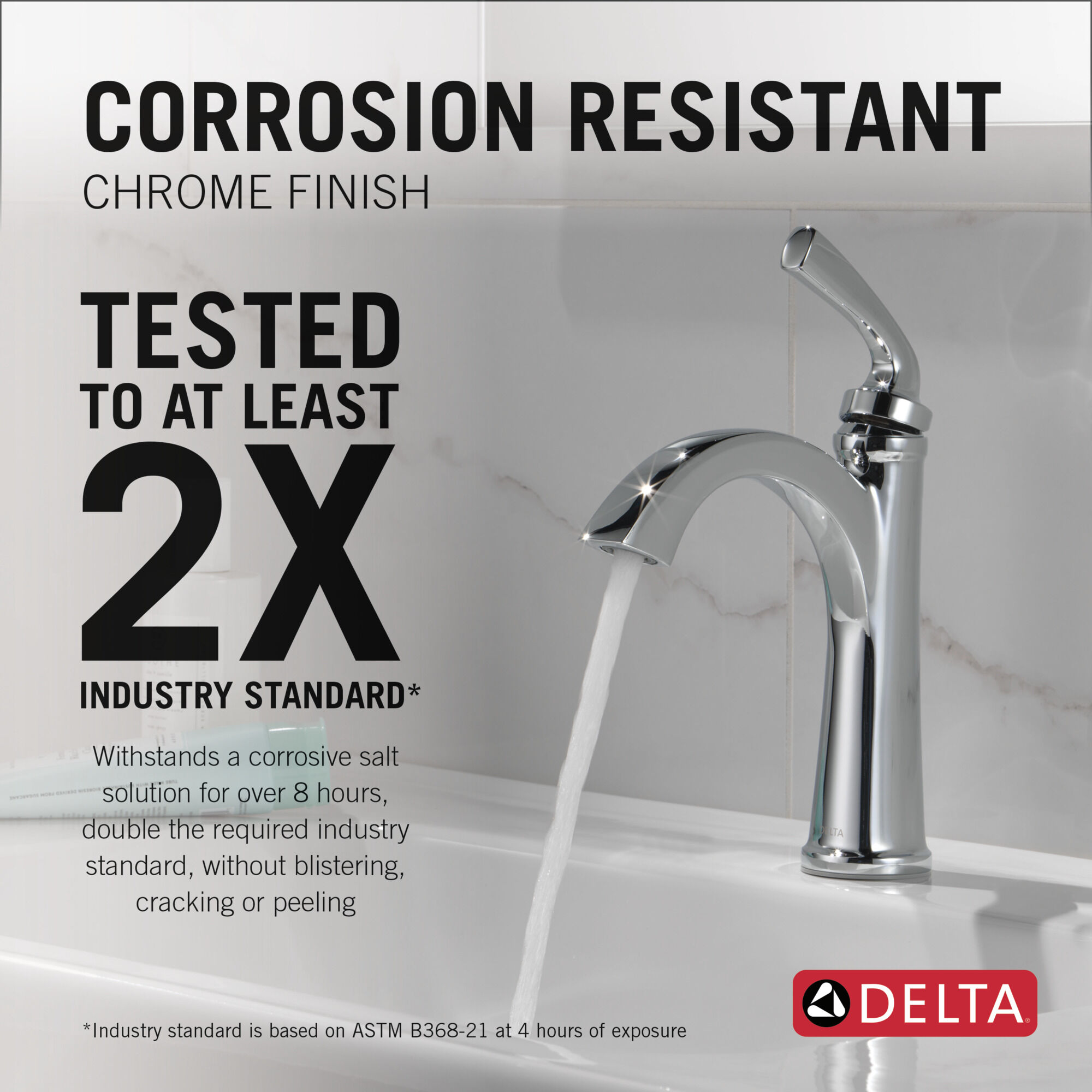 Single Handle Bathroom Faucet in Chrome 15864LF | Delta Faucet