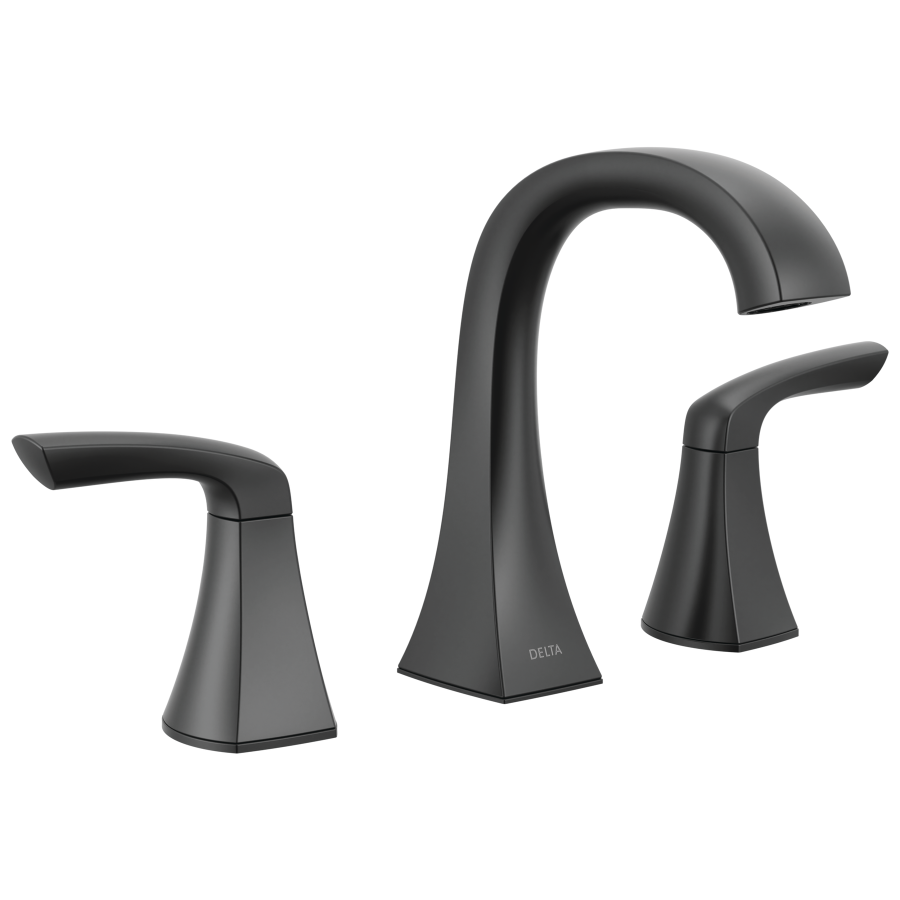 Two Handle Widespread Bathroom Faucet in Matte Black 35895LF-BL