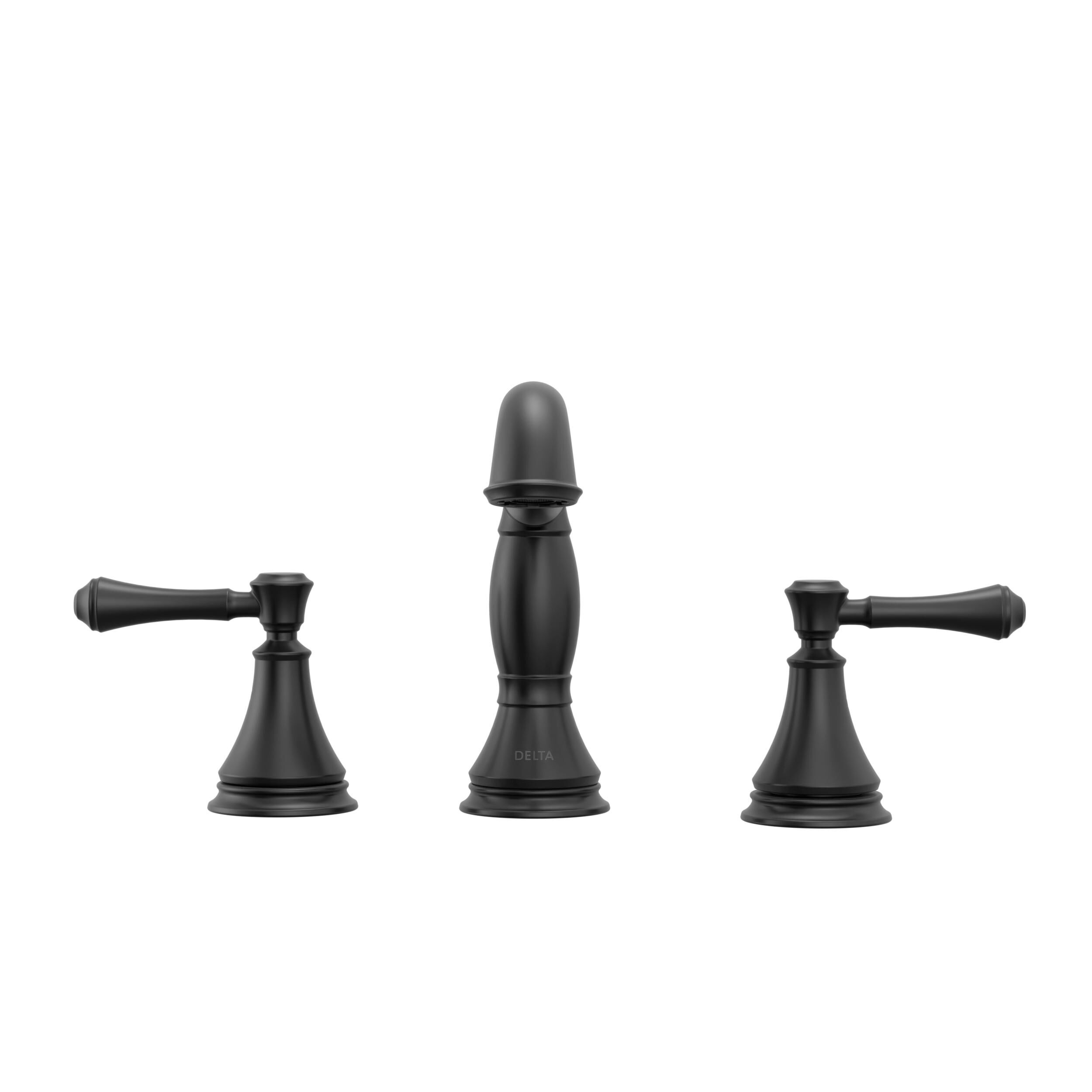 Two Handle Widespread Bathroom Faucet in Matte Black 3597LF-BLMPU