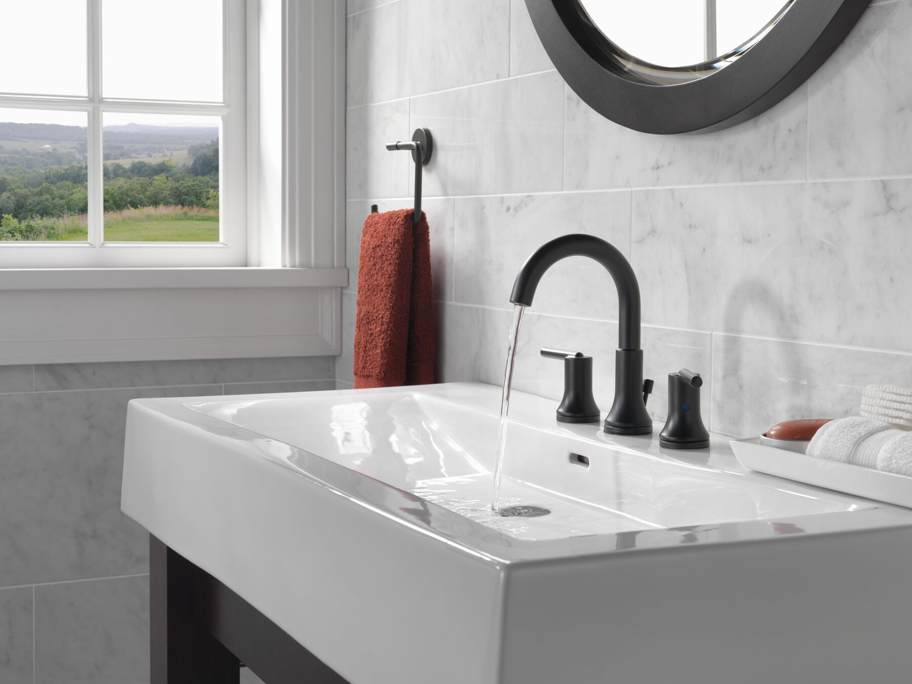 Two Handle Widespread Bathroom Faucet (Delta Recertified®) in 
