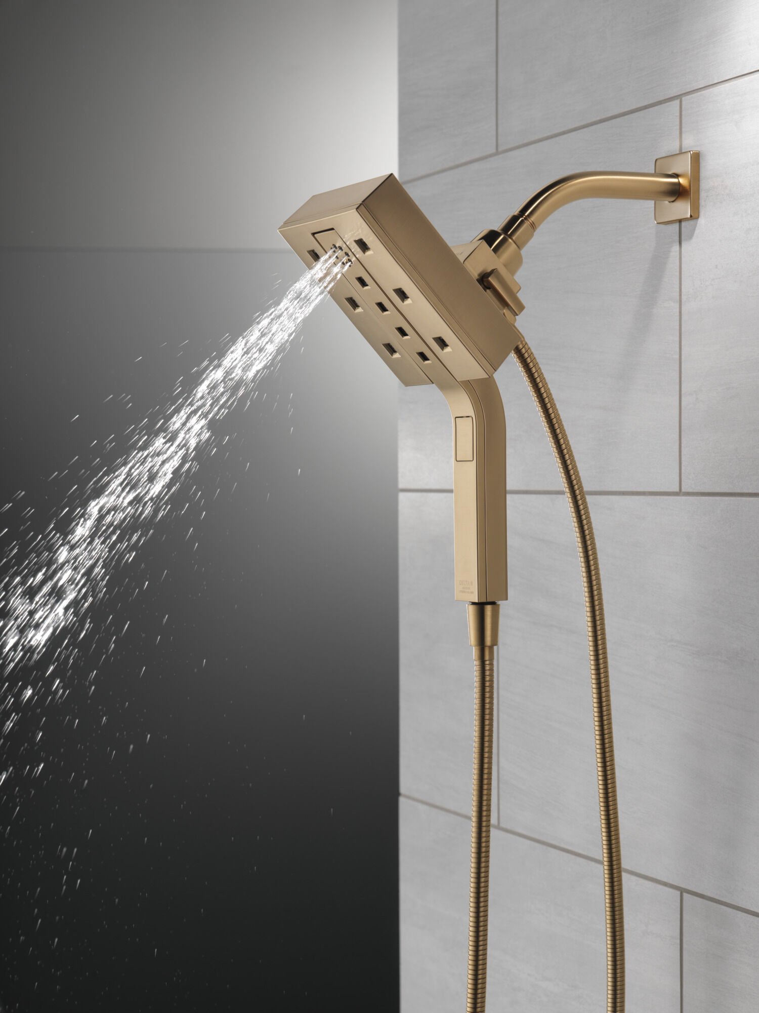 H2Okinetic® In2ition® 4-Setting Two-In-One Shower in Lumicoat