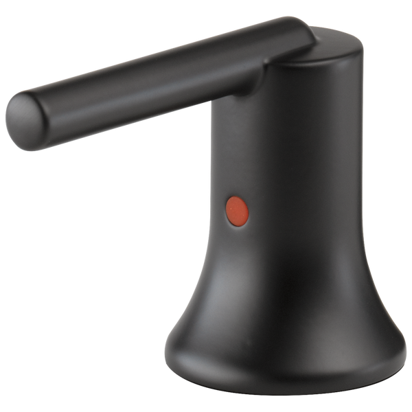 Metal Lever Handle Set - 2H Bathroom in Matte Black H259BL | Delta