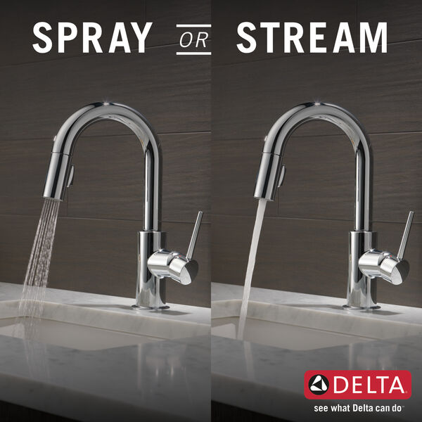 Single Handle Pull Down Bar / Prep Faucet in Chrome 9959 DST Delta Faucet