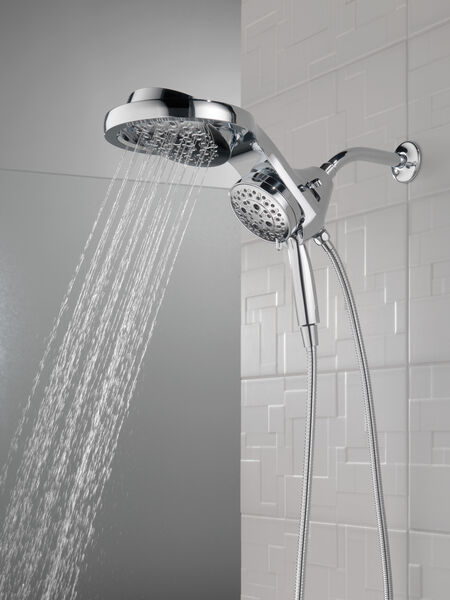 HydroRain® H<sub>2</sub>Okinetic® 5-Setting Two-in-One Shower Head, image 15