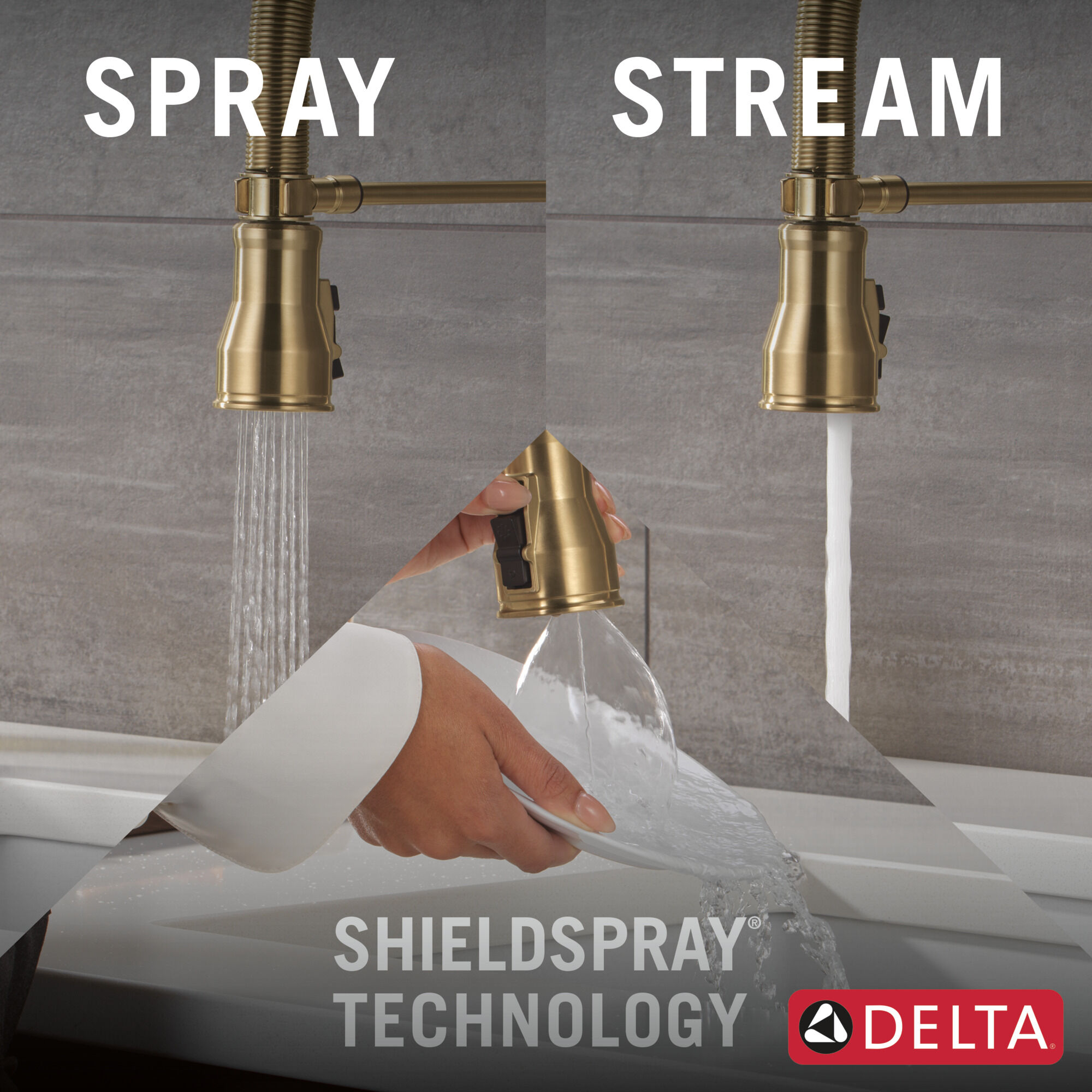 Touch2O® Technology Kitchen Faucet with Touchless Technology in