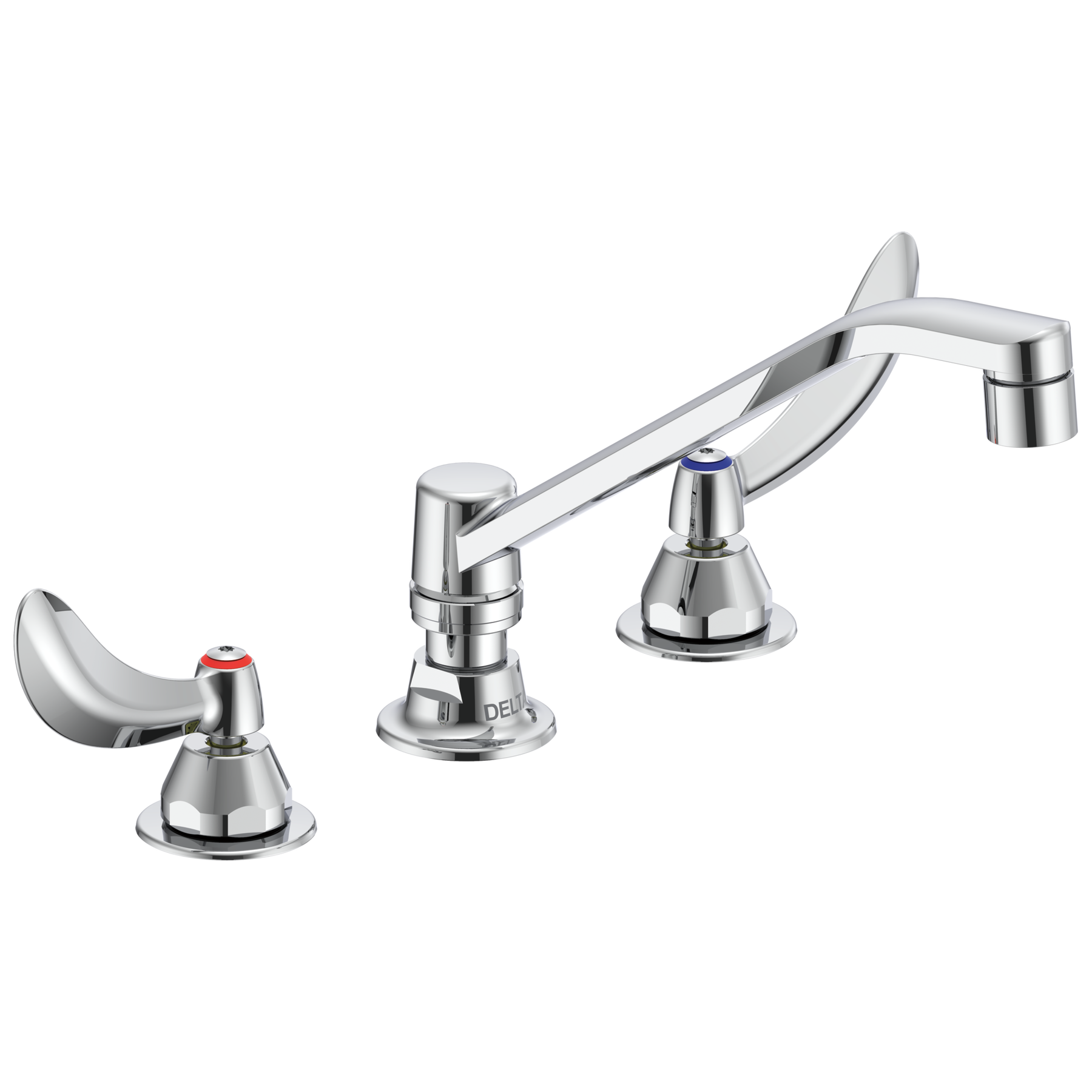 Two Handle 8 In Below Deck-Mount Faucet in Chrome 27C2124 | Delta