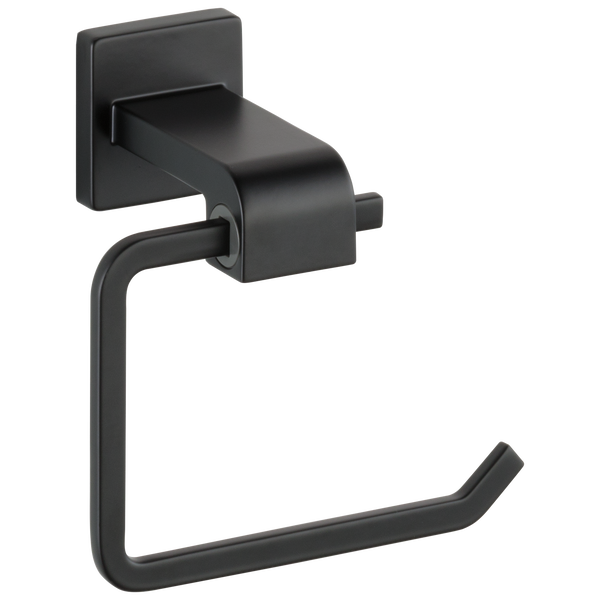 Surface-Mounted Toilet Roll Holder, Matte Black