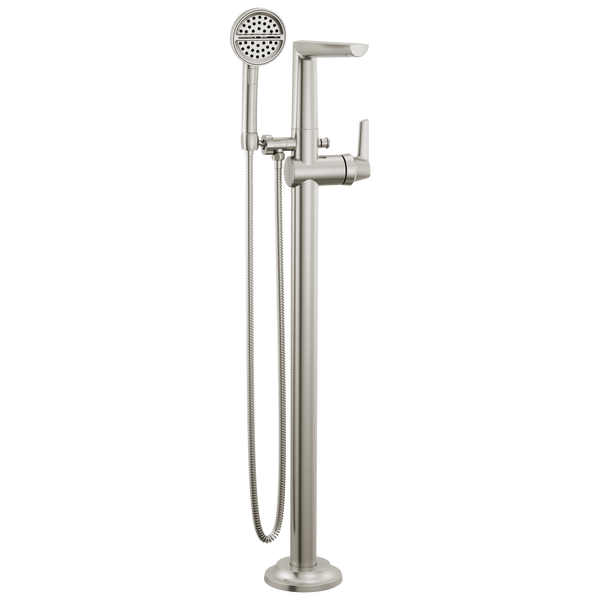 Free Standing Tub Filler in Lumicoat® Stainless T4771SSPRFL Delta
