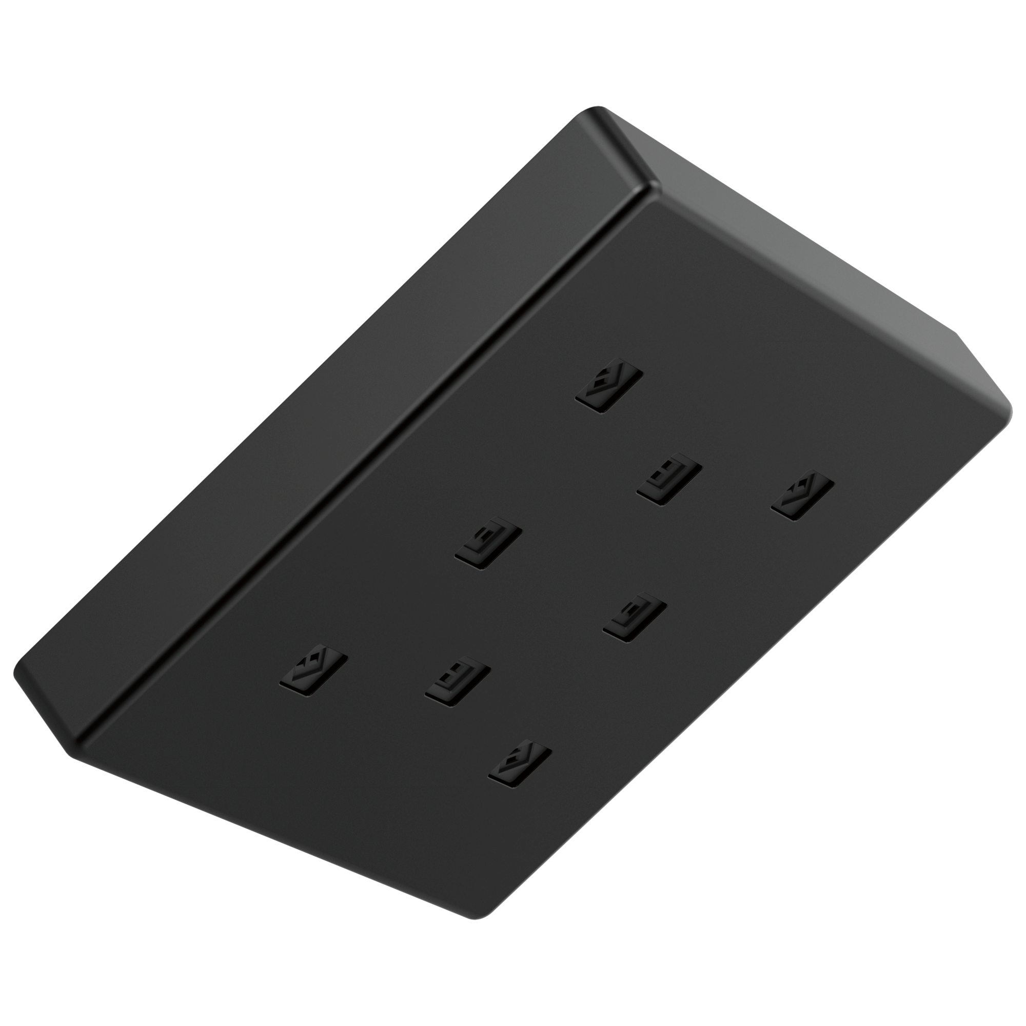 Delta Faucet Universal Showering Components H2OKineticSingle-Setting Metal Raincan Shower Head - Matte Black