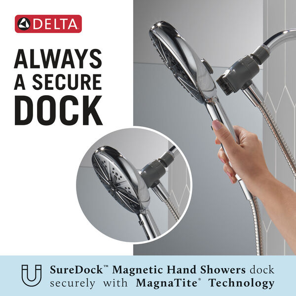 6-Setting SureDock Magnetic Hand Shower, image 8