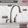 Single Handle Pull-Down Kitchen Faucet with Touch2O&reg; Technology and Soap Dispenser