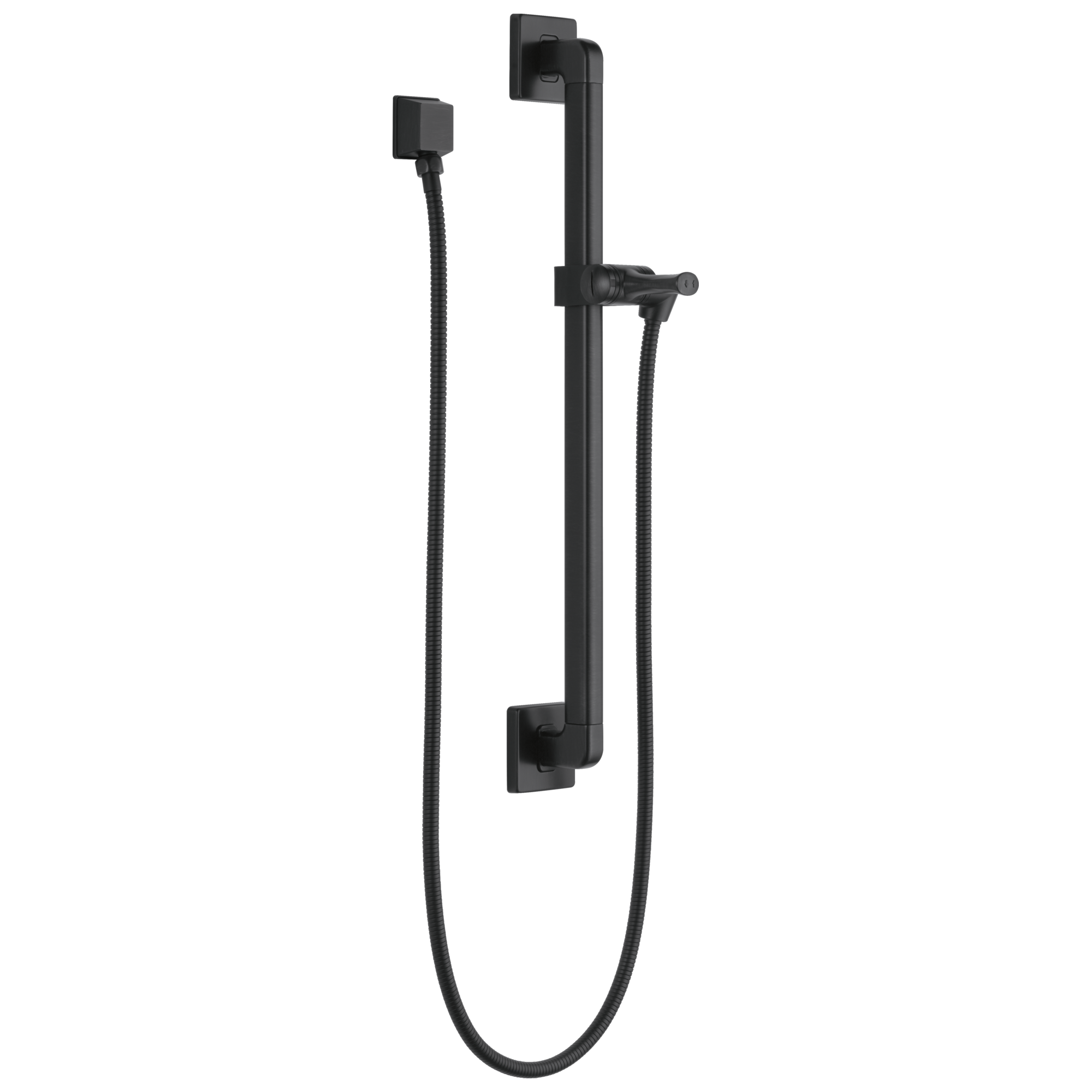 Delta Faucet Universal Showering Components Adjustable Slide Bar / Grab Bar Assembly with Elbow - Matte Black