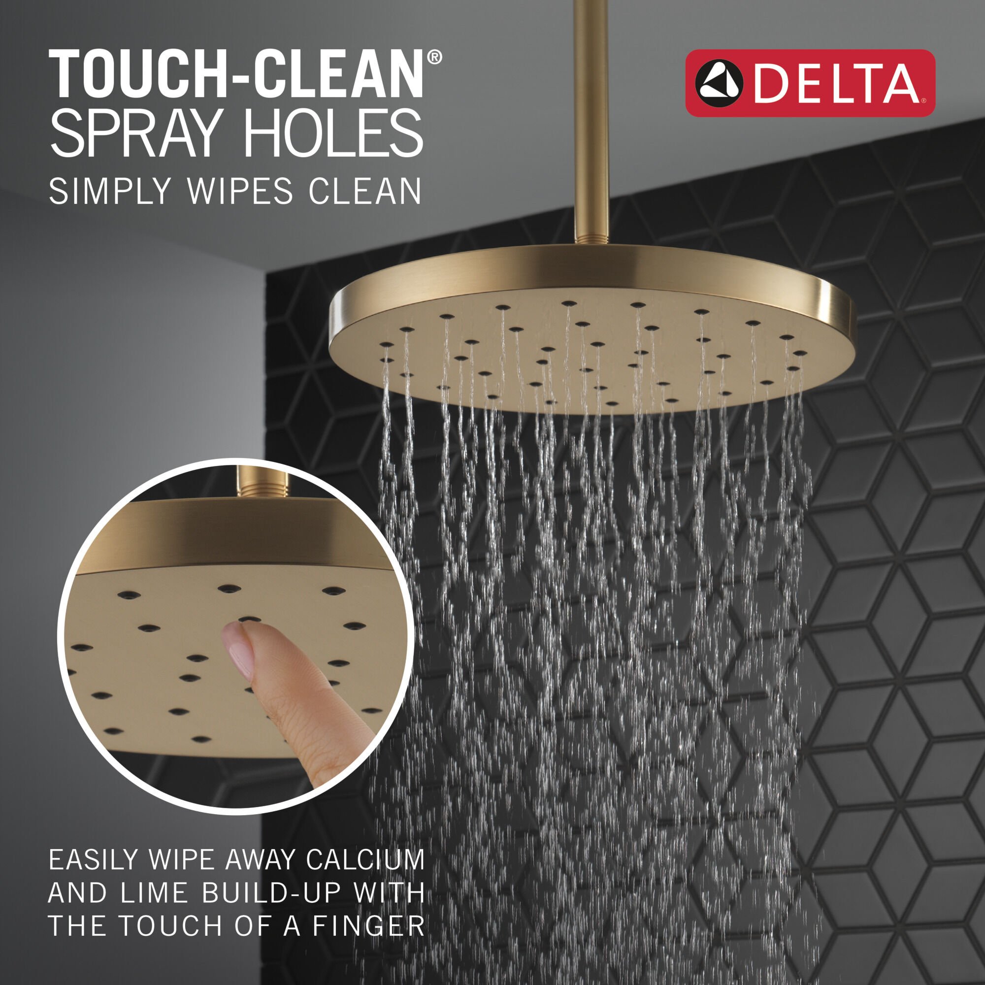 bon H2Okinetic® Single-Setting Shower Head with Ultrasoak® in Lumicoat