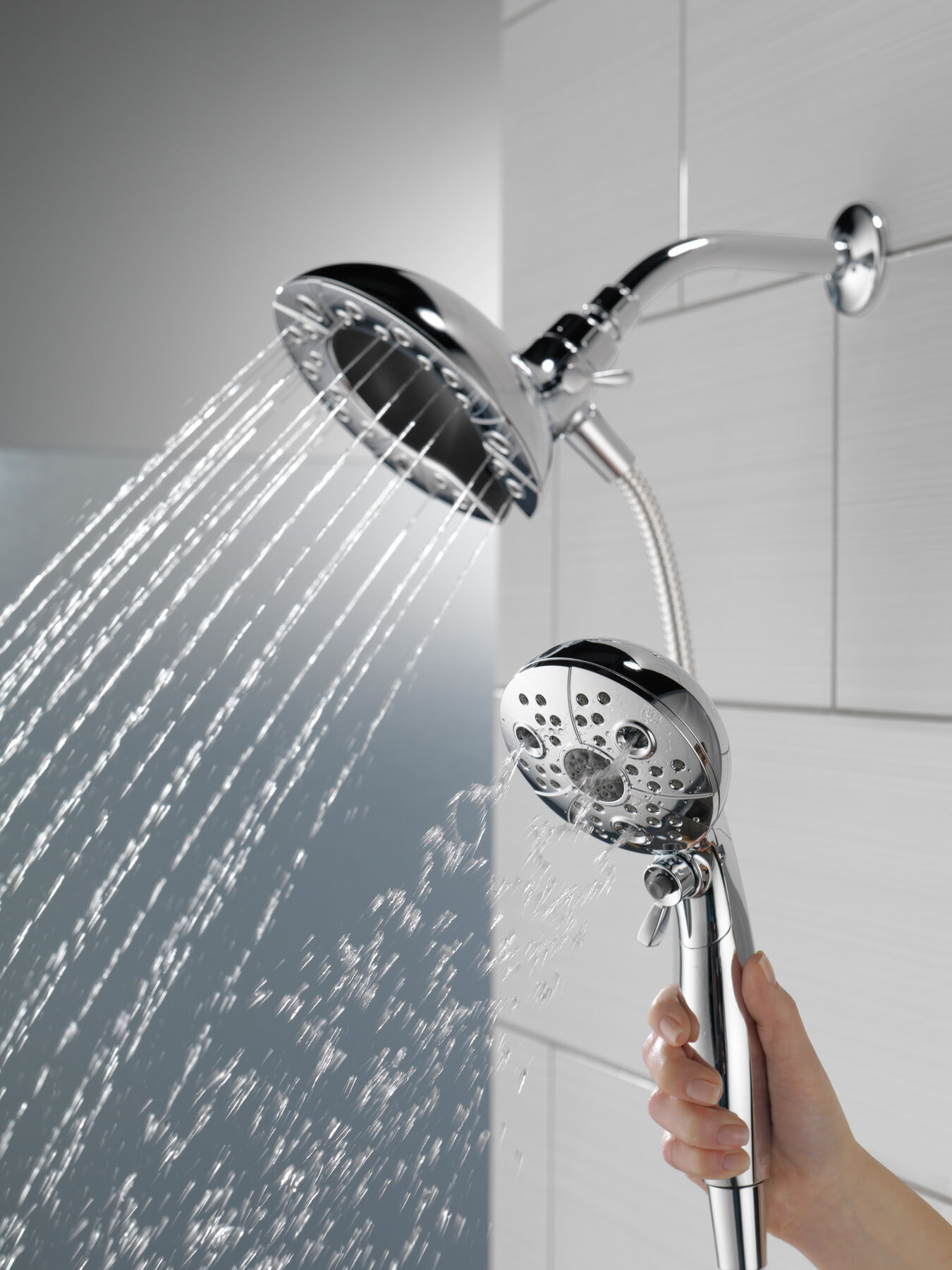H2Okinetic&reg; In2ition&reg; 5-Setting Two-in-One Shower