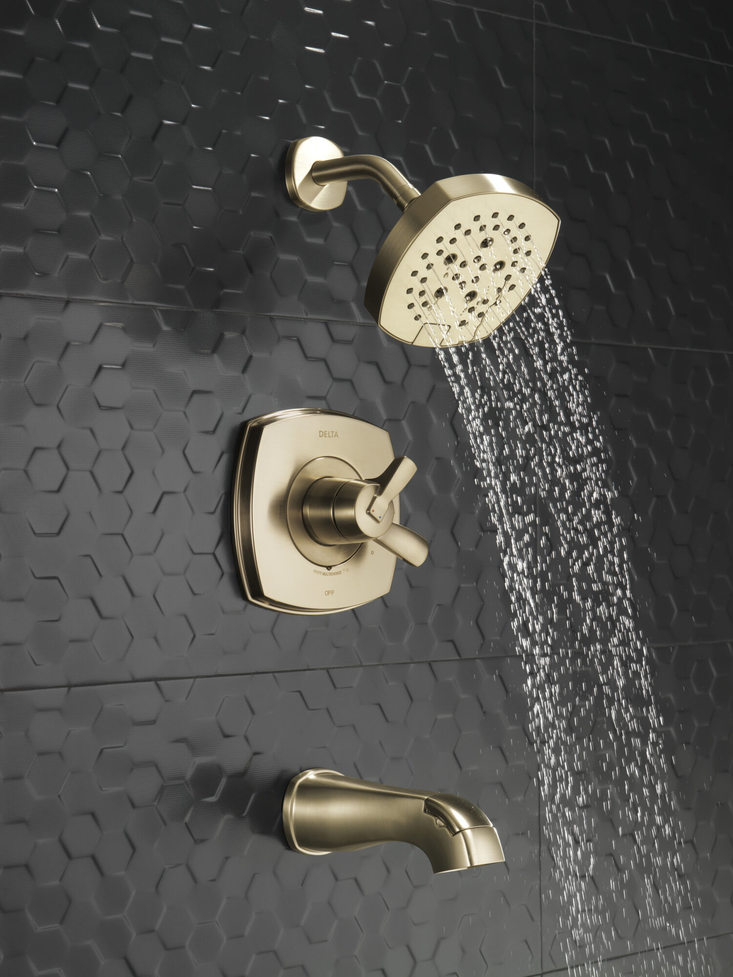 17 Series Tub and Shower Only in Lumicoat® Champagne Bronze T17476