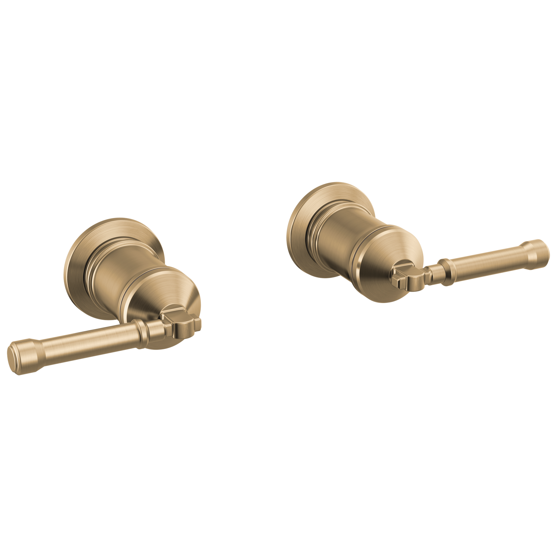 Wall Mount Tub Filler Handle Kit-Lever in Lumicoat® Champagne