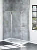 60”x32” Stainless Corner Shower Door