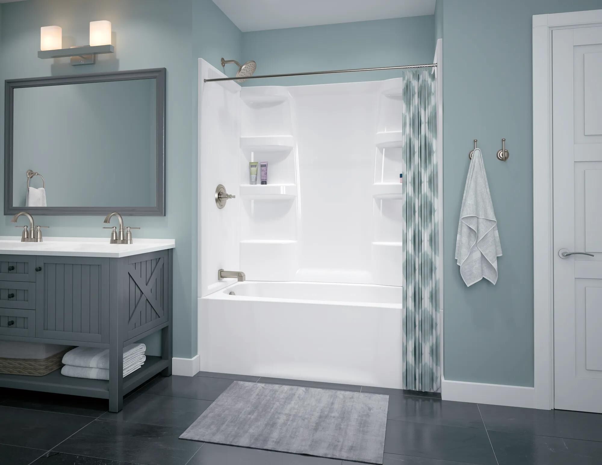 ProCrylic 60 in. x 32 in. Left Hand Tub in High Gloss White B10513
