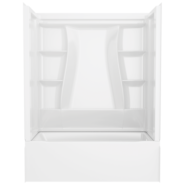 60x30 Alcove Bathtub Bundle - Right in High Gloss White BVS2-C512