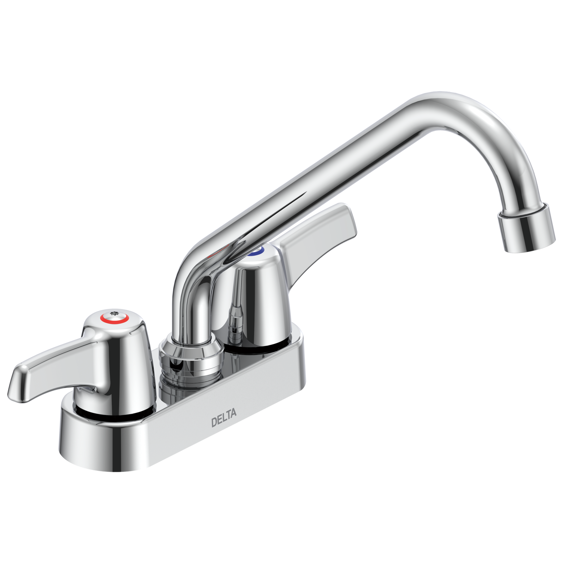 Two Handle 4 In Deck-Mount Faucet in Chrome 27C4243 | Delta Faucet