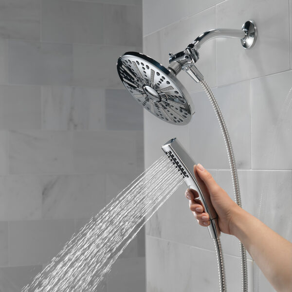 Shower Head & Hand Shower 1.75 GPM 4-Setting in Chrome 75285 ...