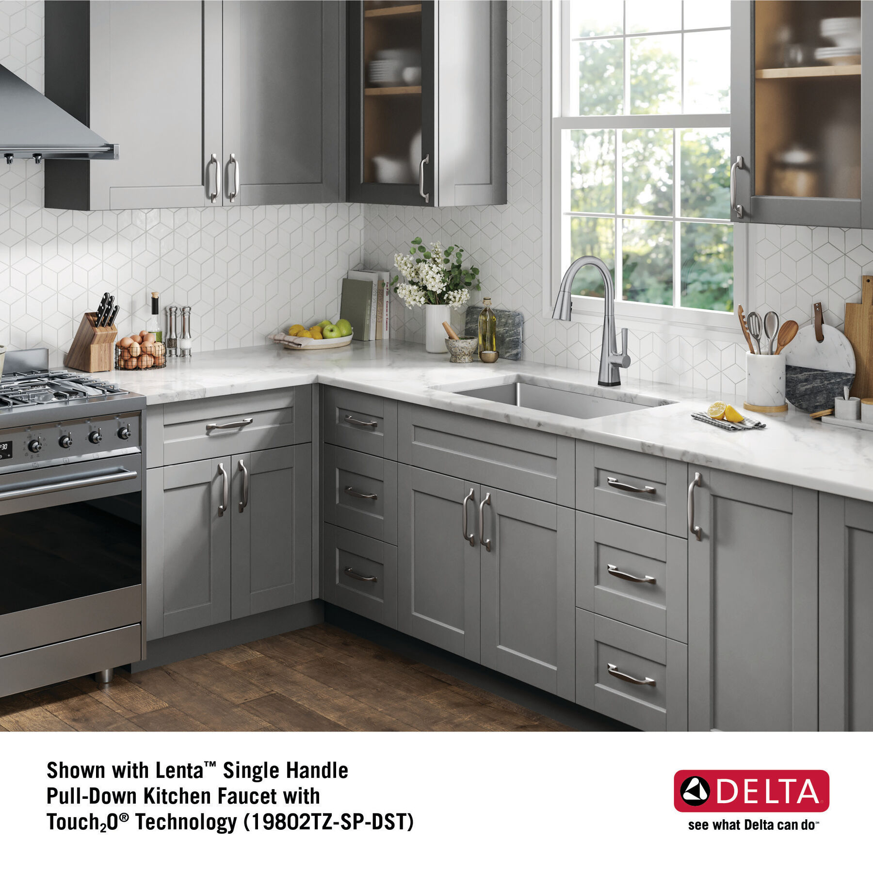 26” Undermount Stainless Steel Single Bowl Kitchen Sink with Accessories in  Stainless Steel 953034-26S-SS | Delta Faucet, image size:1800x1800