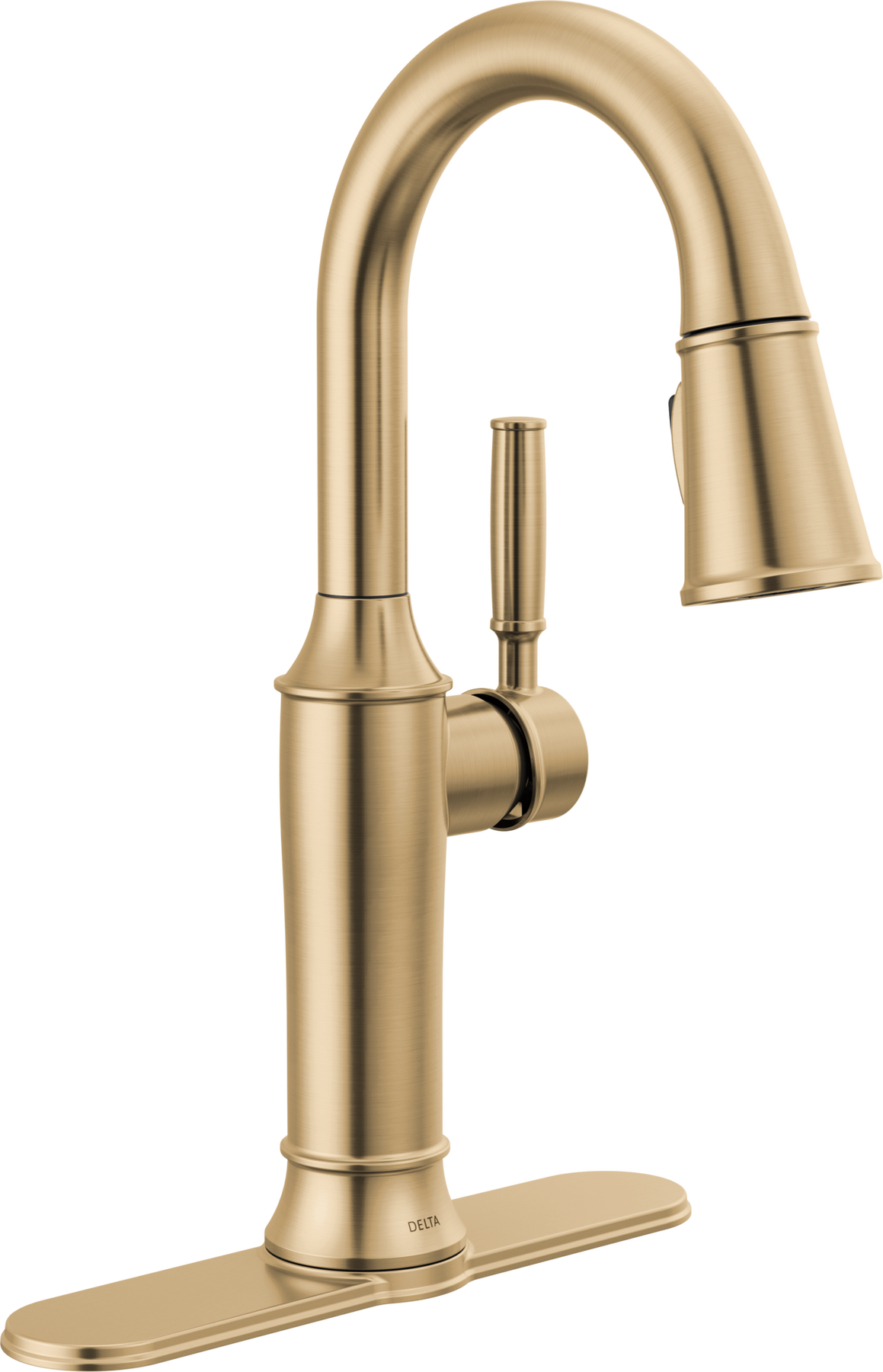 Single Handle Pull-Down Bar / Prep Faucet in Lumicoat® Champagne