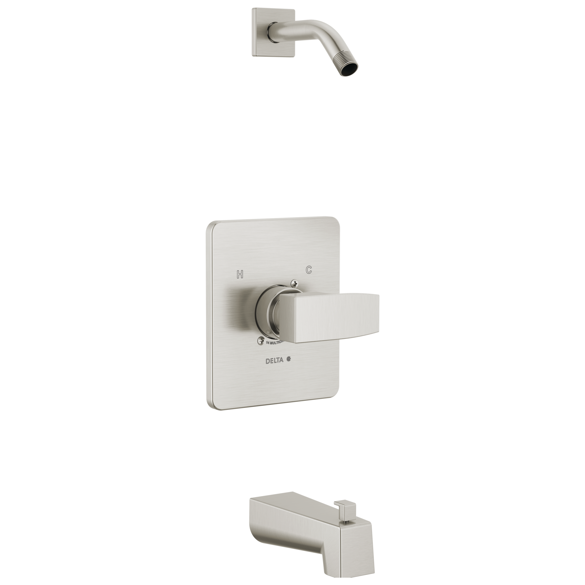 Delta Faucet ModernE Monitor 14 Series Tub & Shower Trim - Less Head - Stainless