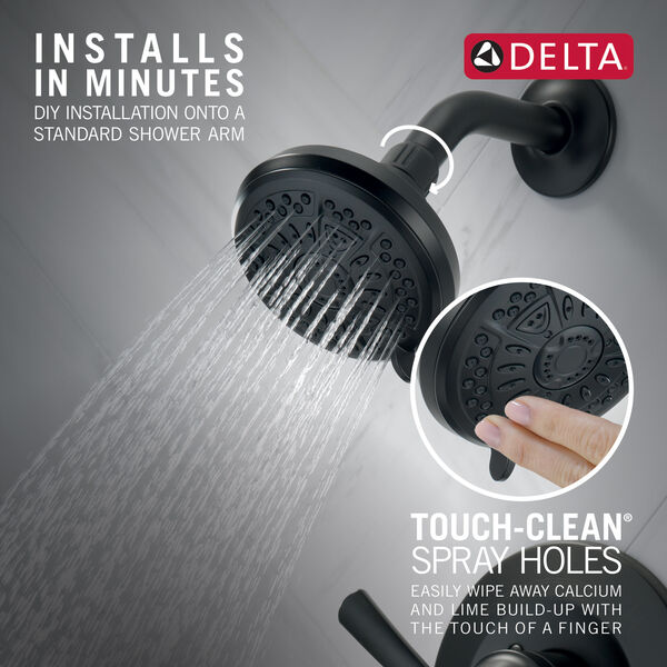 6 Setting Showerhead in Matte Black 75641BL Delta Faucet