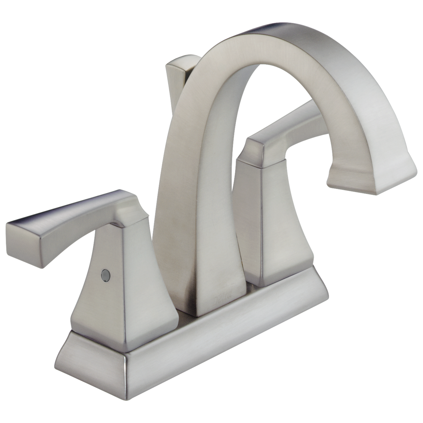 Two Handle Centerset Bathroom Faucet in Stainless 2551-SSMPU-DST