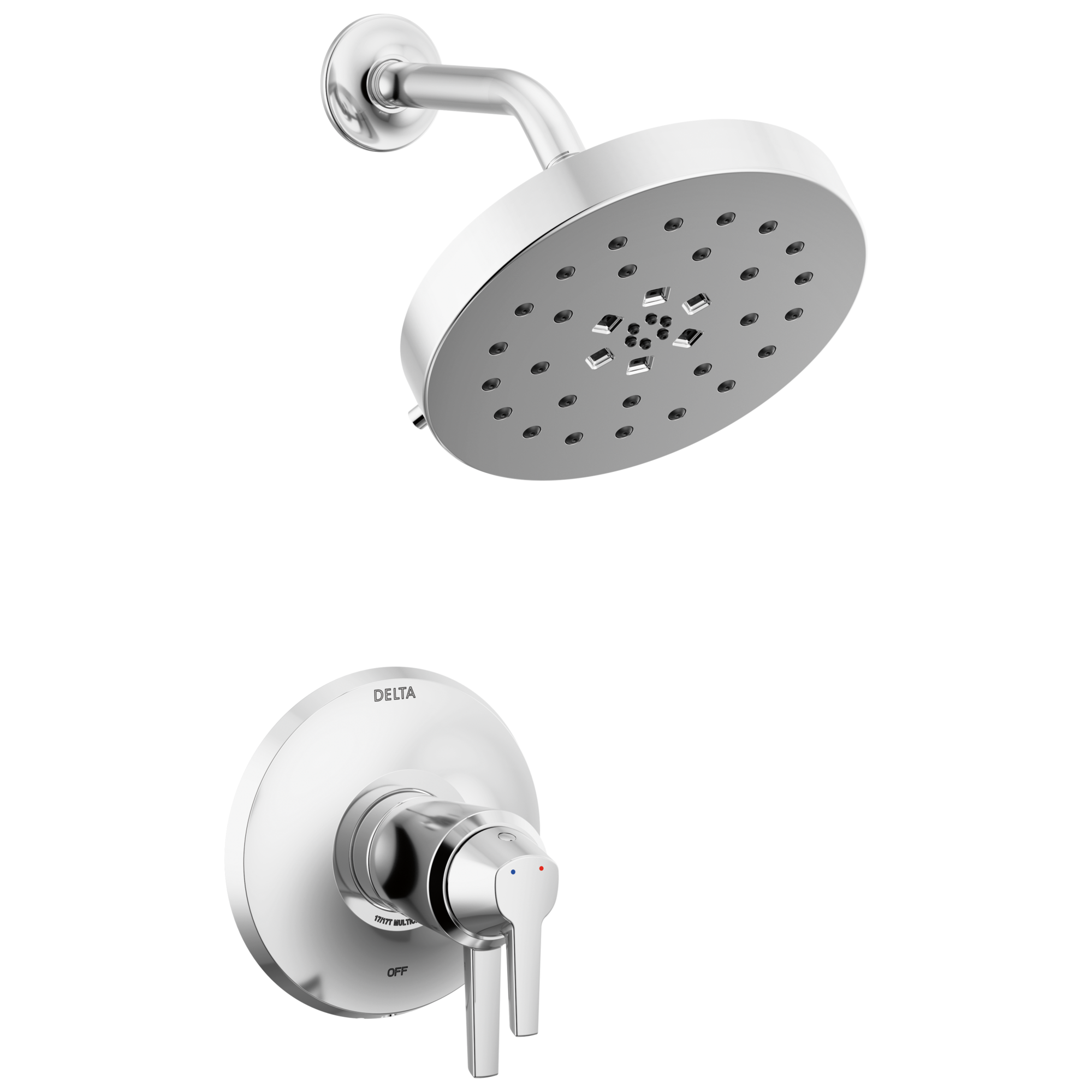 Delta Faucet Galeone 17T Series Shower Trim with Ultrasoak - Lumicoat Chrome