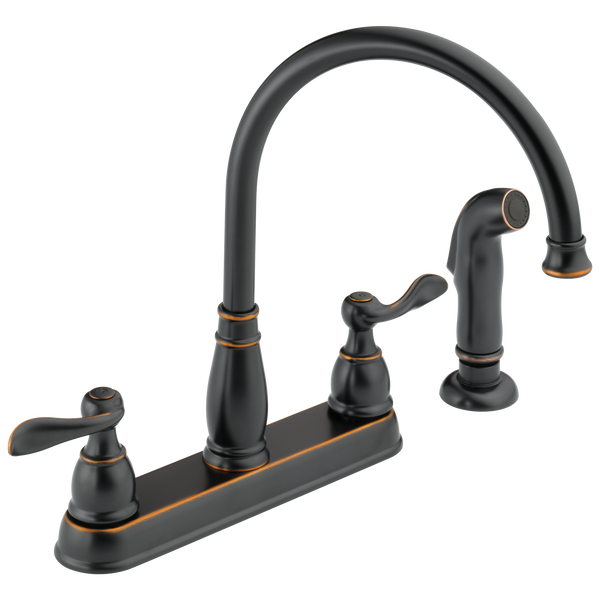 Two Handle Kitchen Faucet in Oil Rubbed Bronze 21996LFOB Delta Faucet