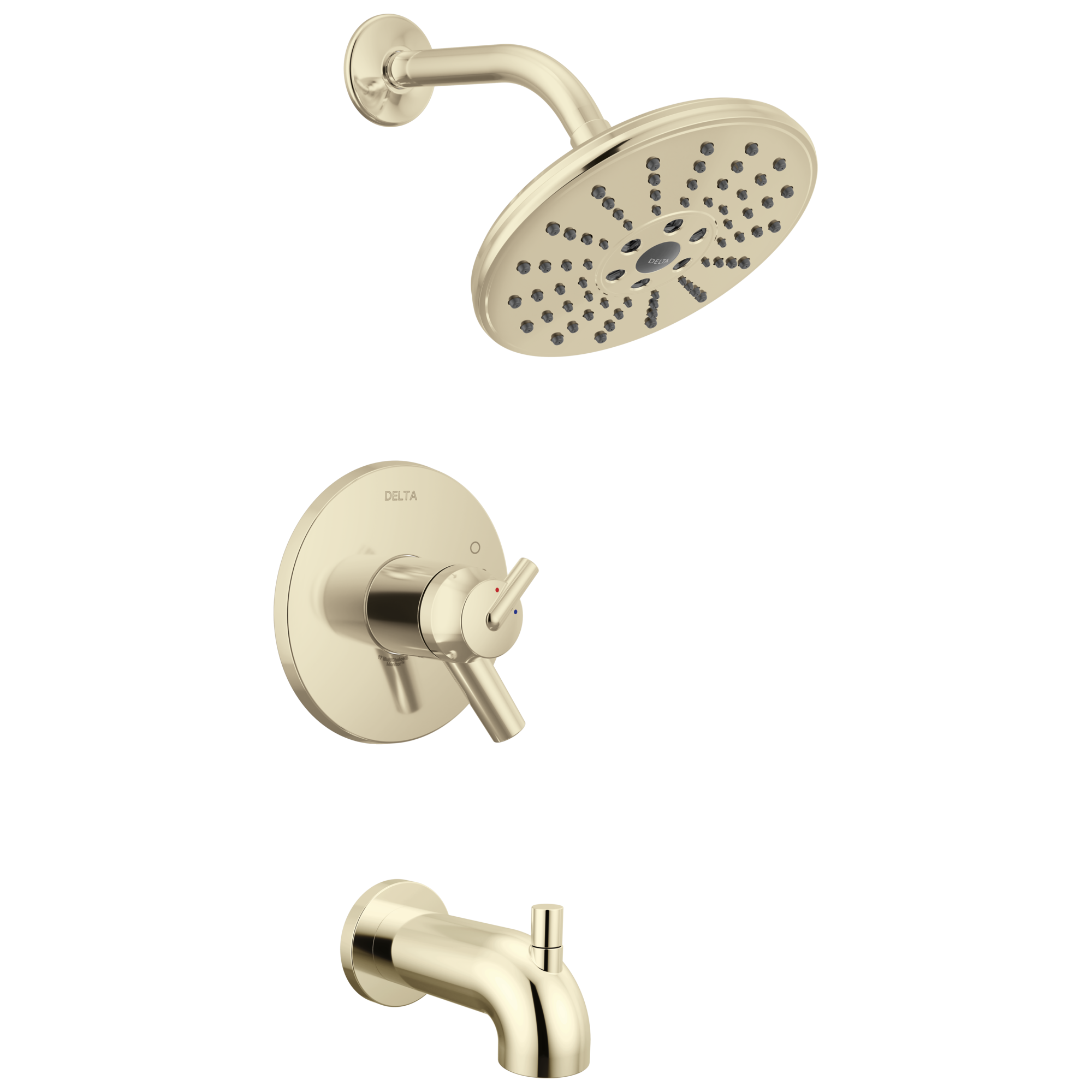 Delta Faucet Trinsic Thermostatic H2O Tub Trim - Polished Nickel