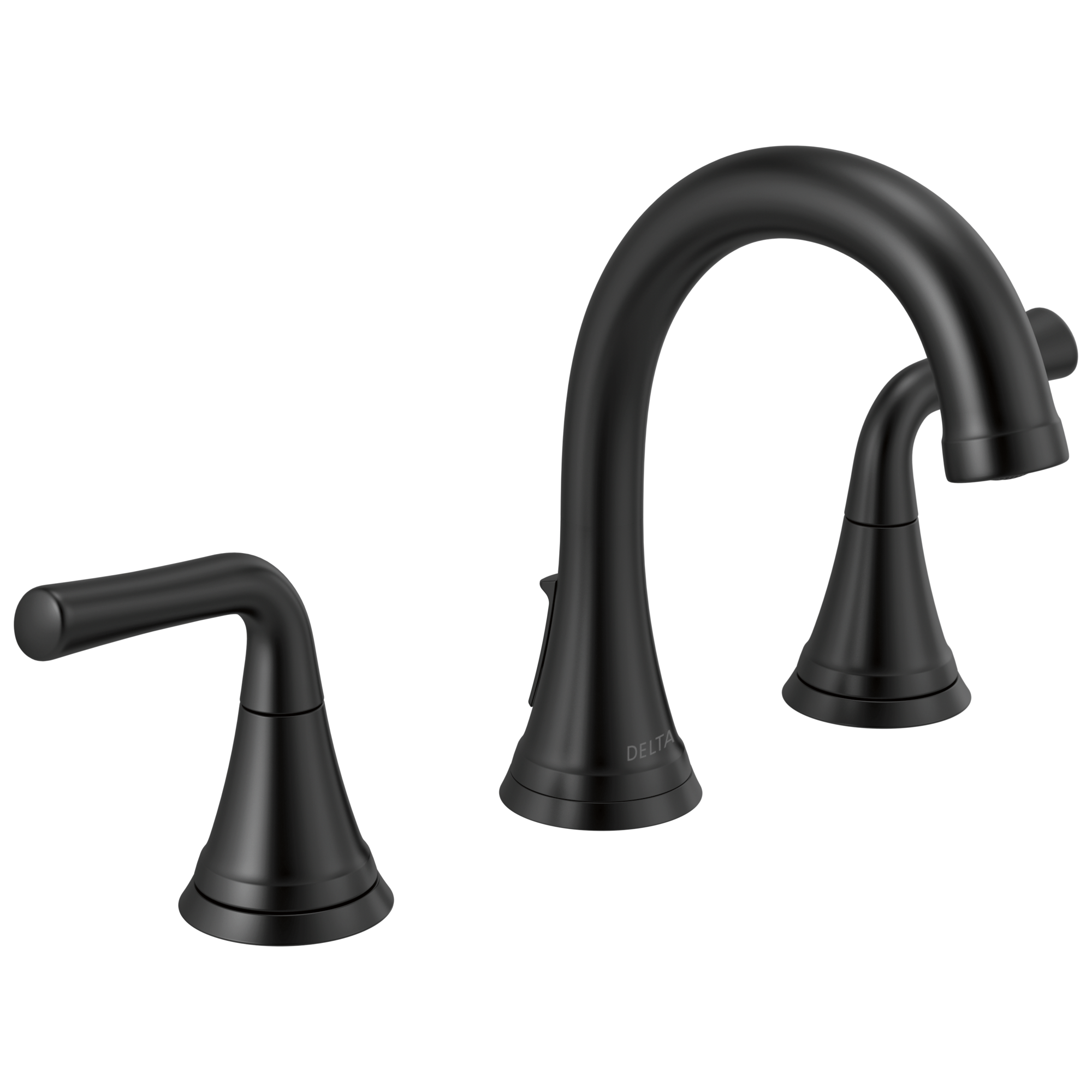 Delta Faucet KayraE Two Handle Widespread Bathroom Faucet - Matte Black