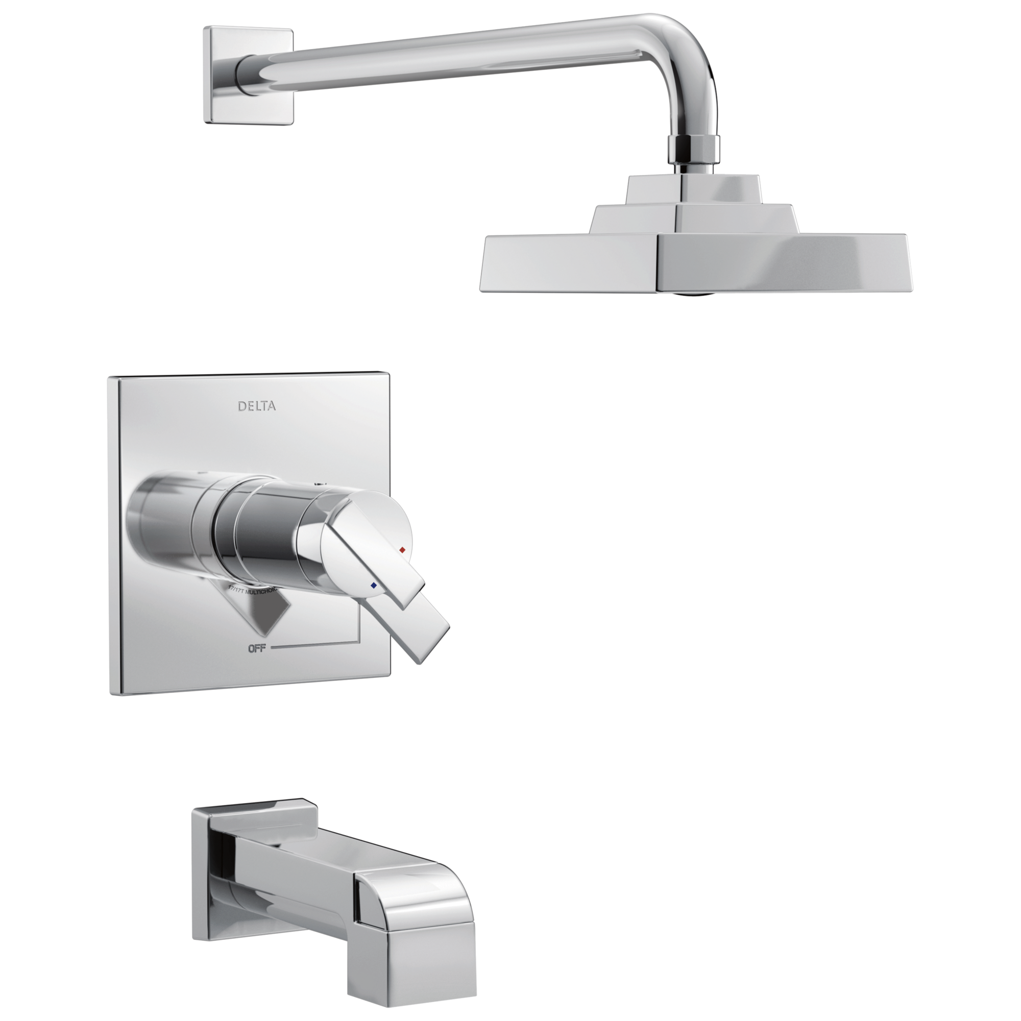 Delta Faucet Ara TempAssure 17T Series H2Okinetic Tub & Shower Trim - Chrome