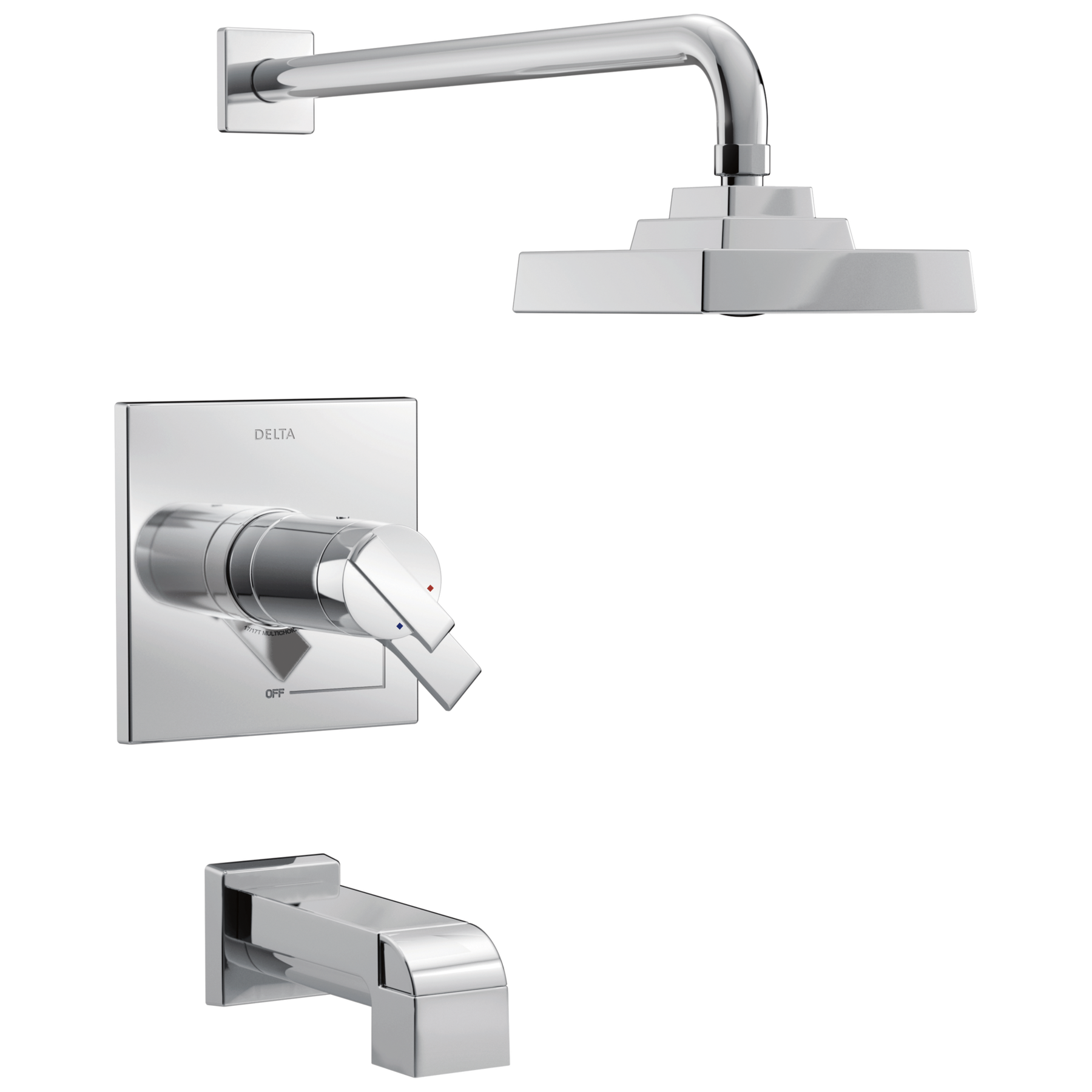 t1 TempAssure® 17T Series H2Okinetic® Tub & Shower Trim in Chrome