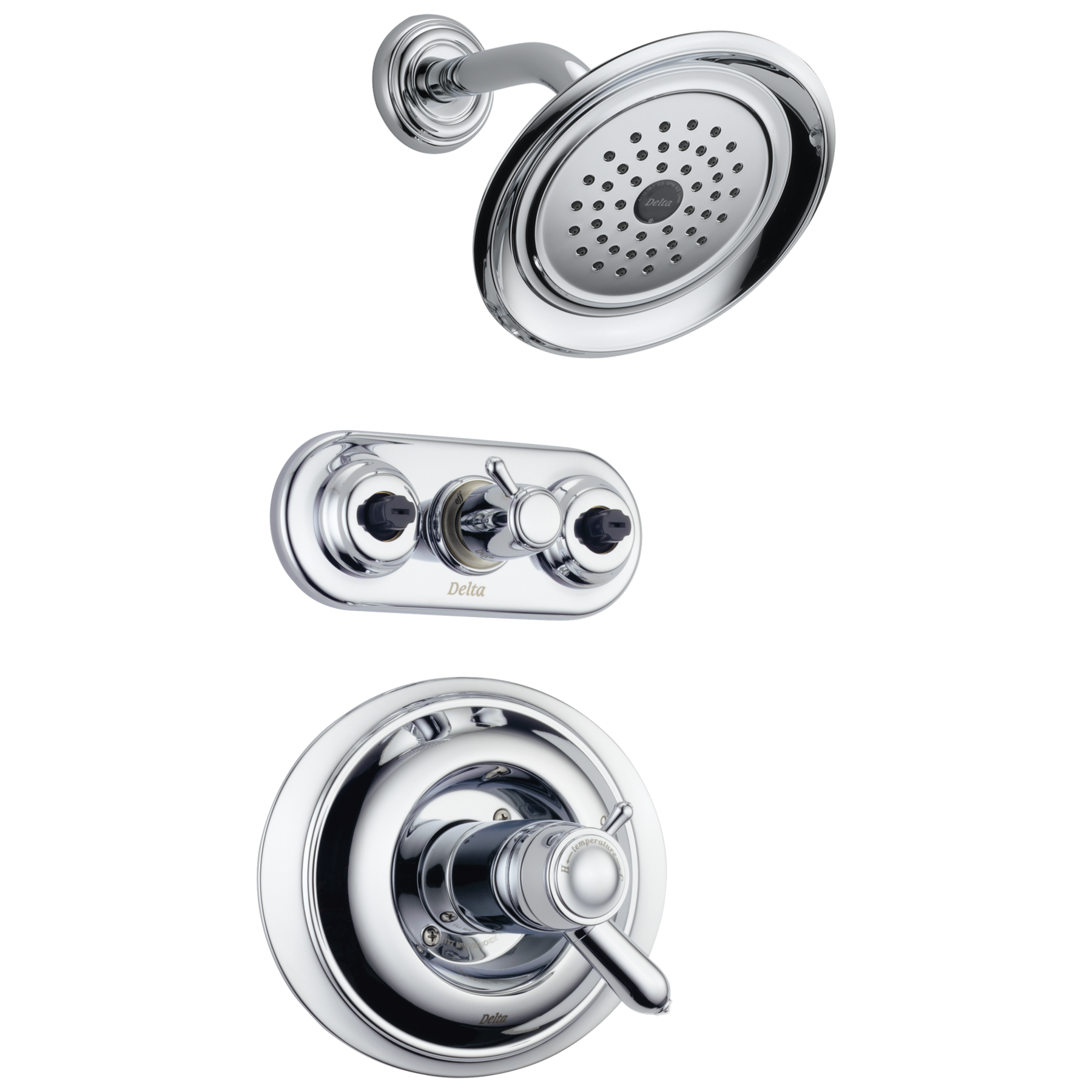 TempAssure(R) 18T Series Jetted Shower(TM) Trim in Chrome T18T230