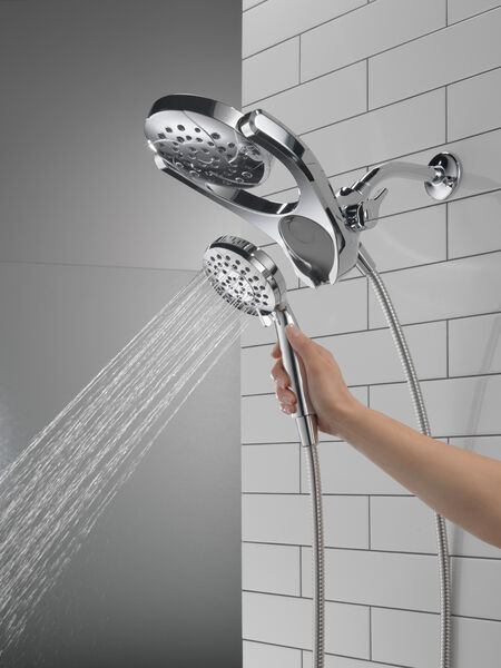 HydroRain® 4-Setting Two-In-One Shower Head, image 4