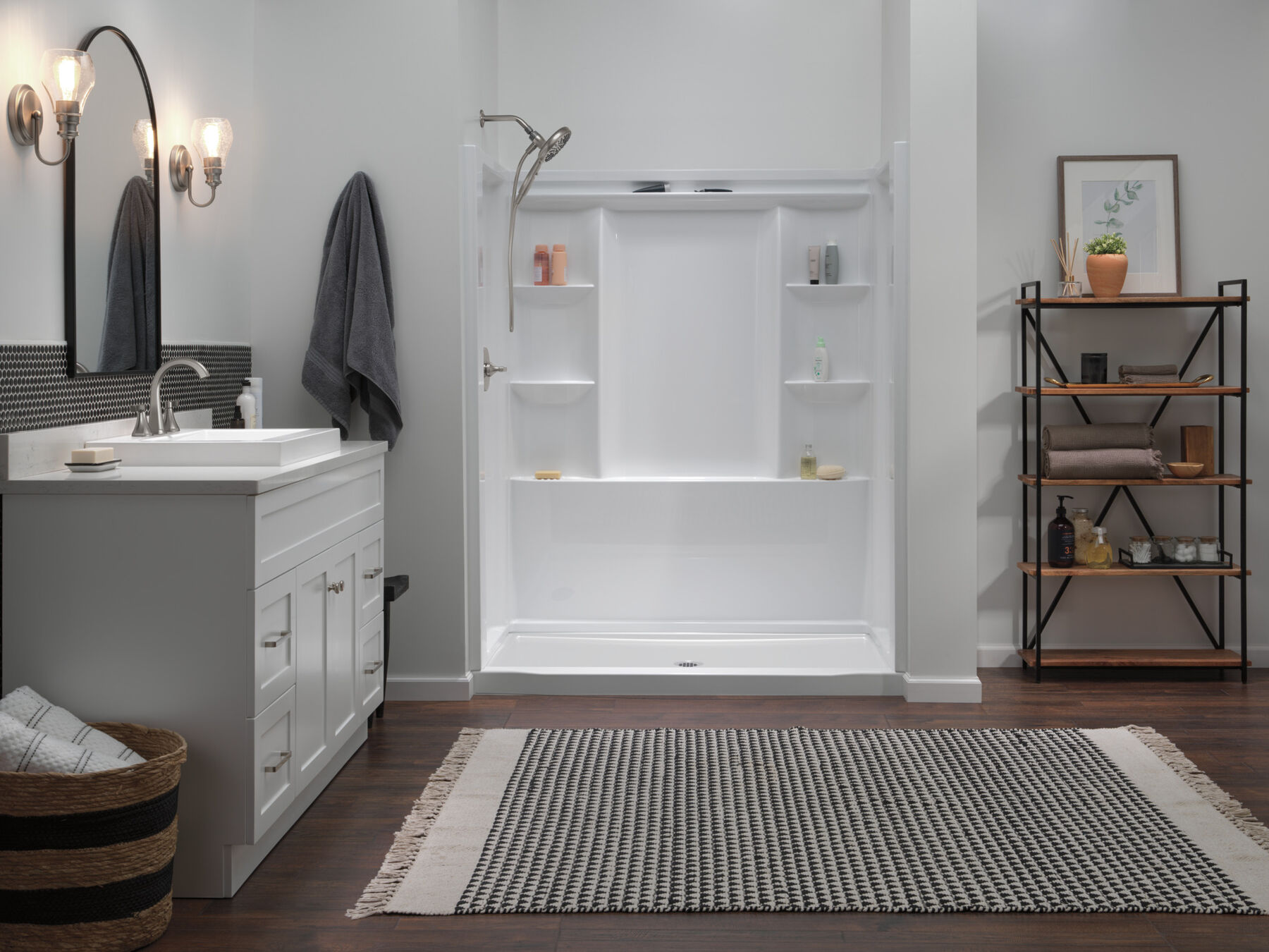 EverEdge Shower Base 60"x32" Center Drain, image 1