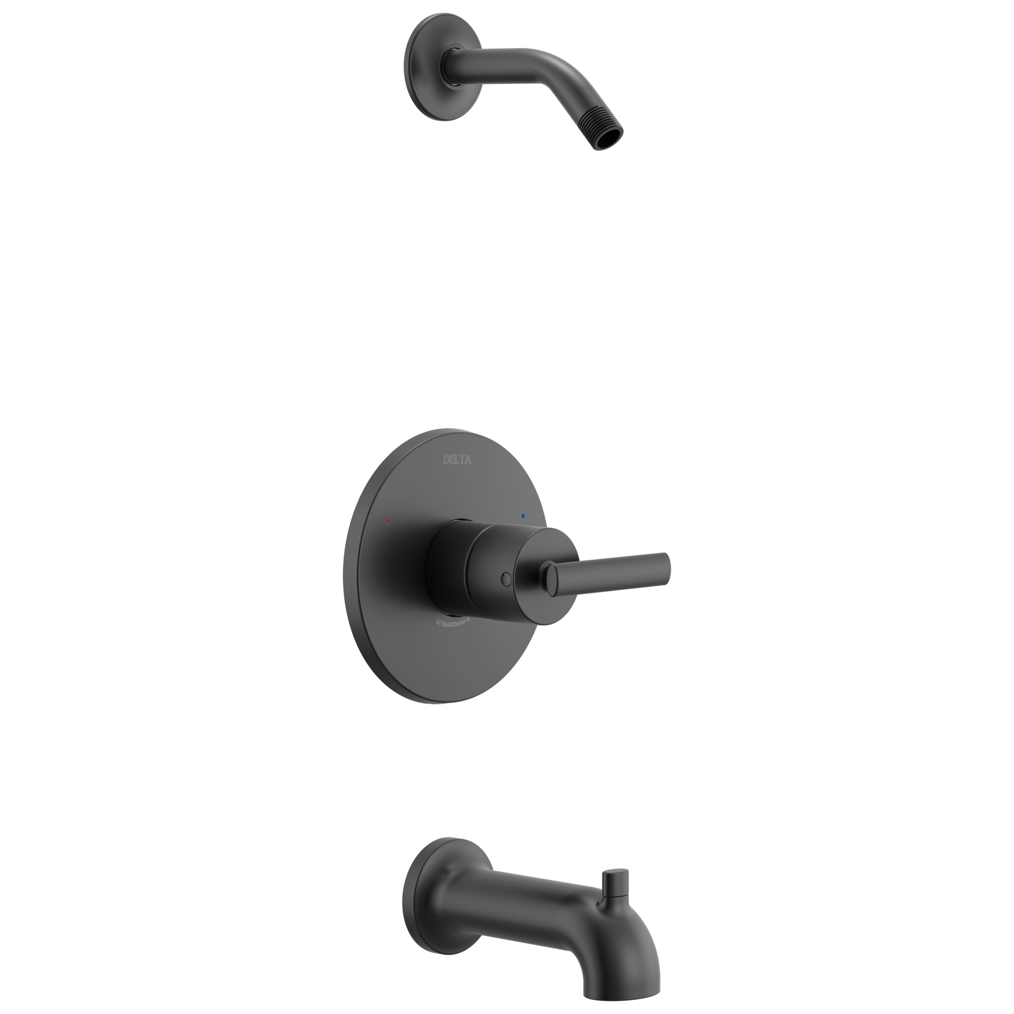Delta Faucet Altado Monitor 14 Series Tub and Shower Trim - Less Head Matte Black