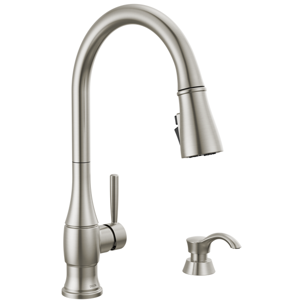 Delta Faucet Single Handle Pull-Down Kitchen Faucet With ShieldSpray®